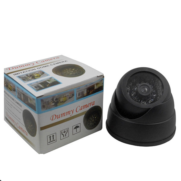 Dummy CCTV Security Camera With a RED Flashing Light,9.5x9.5x7cm
