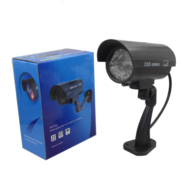 Dummy CCTV Security Camera With a RED Flashing Light,1.5x6.5x15.5cm