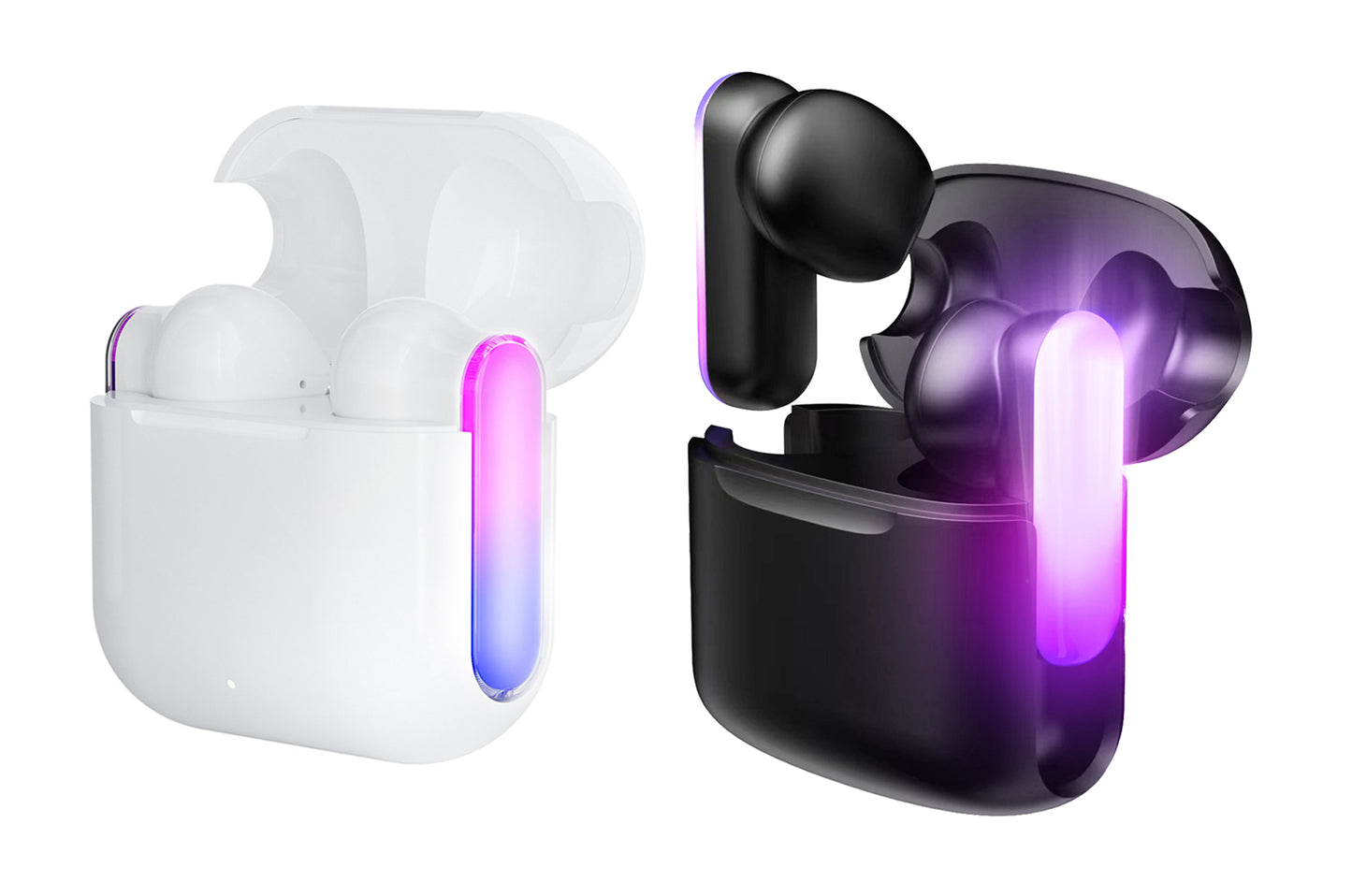 Neon Light TWS Wireless Earbuds with Noise Reduction