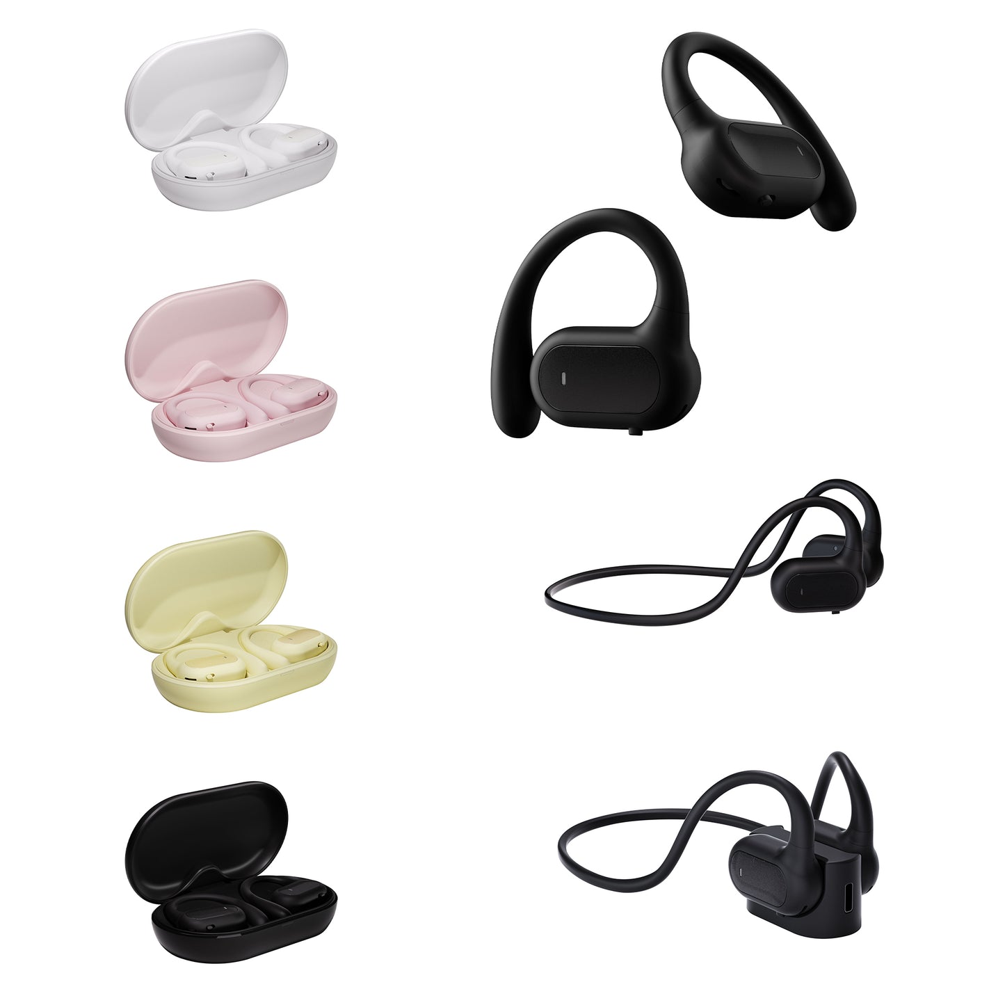 Open-Ear Comfort with Air Conduction Wireless Earbuds