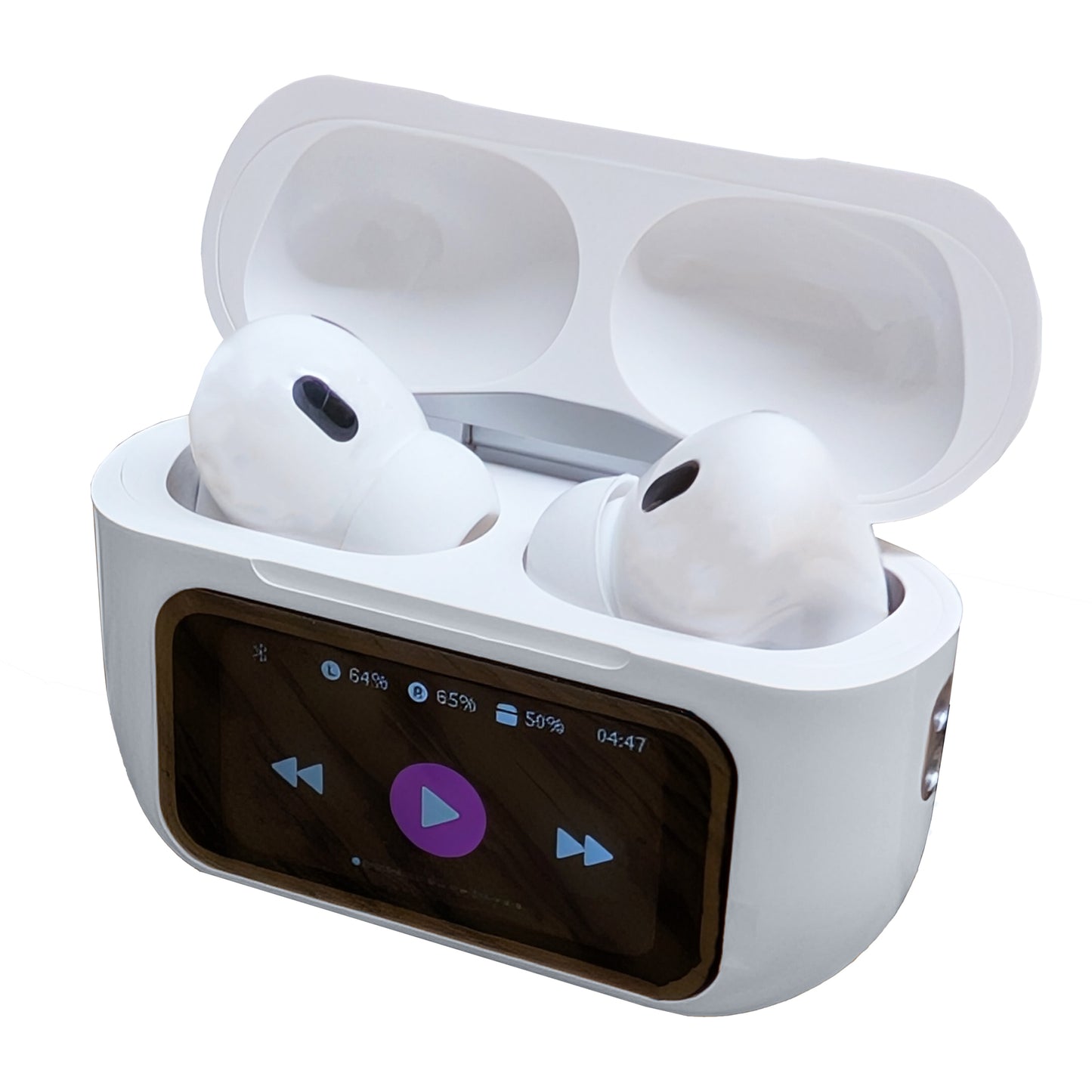 Wireless Earbuds with Smart Screen Charging Case