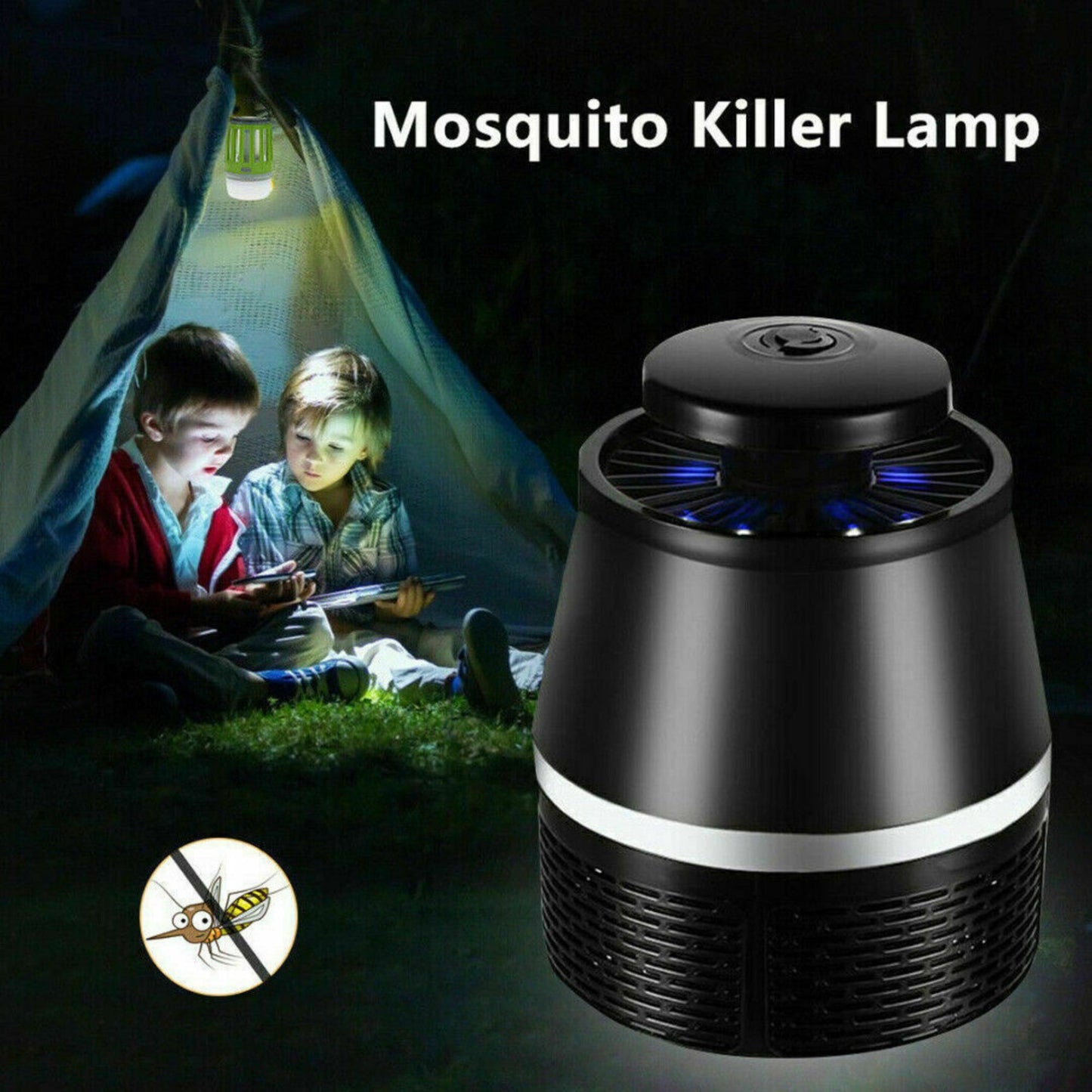 Electric Zapper Indoor Mosquito Catcher Lamp with USB Cable