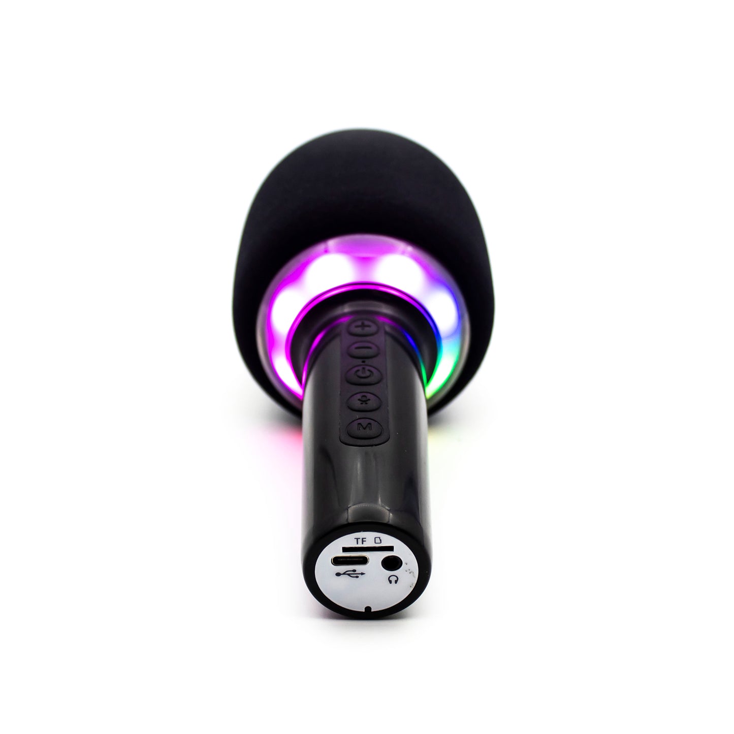 Bluetooth Karaoke Microphone with RGB Lights and Voice Changer