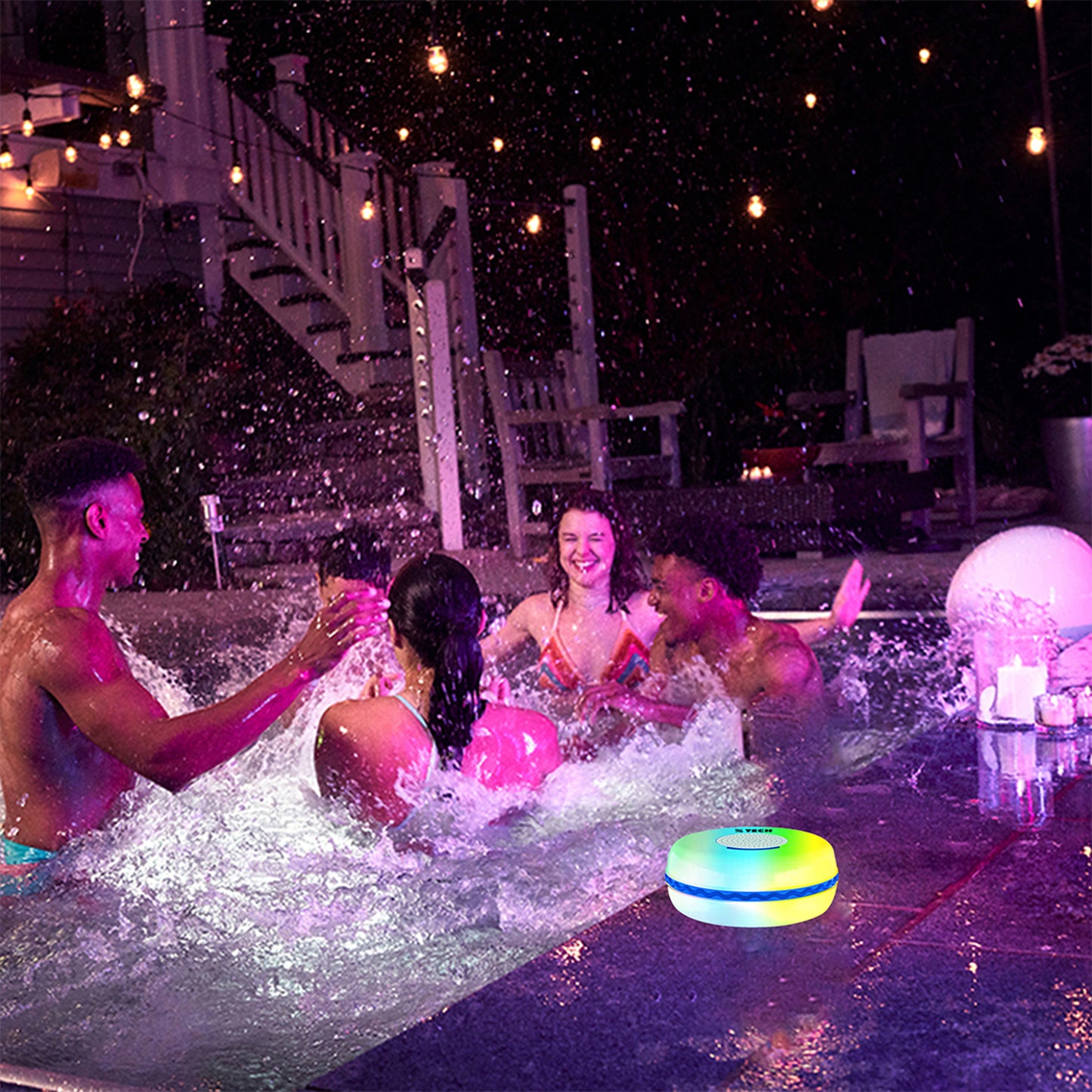 Floating LED Pool Speaker