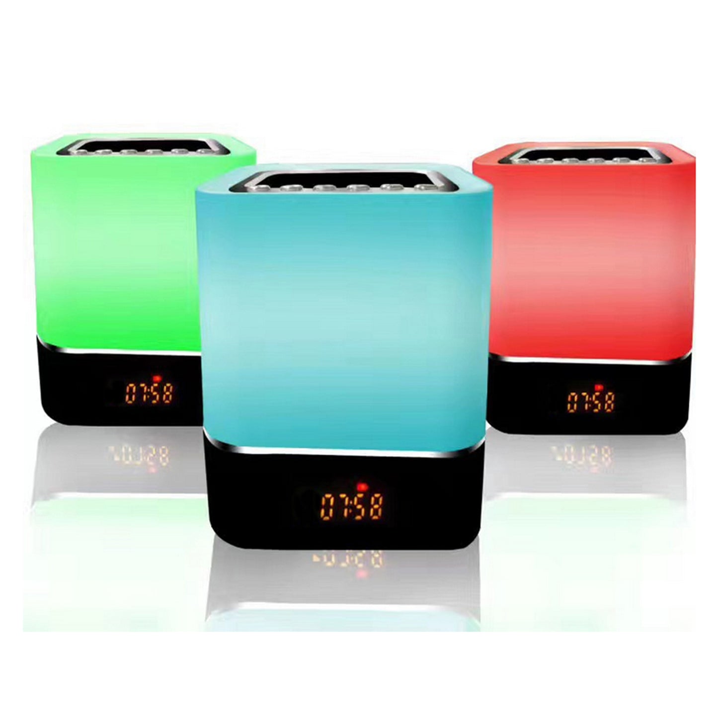 Color Changing Wireless Alarm Clock Speaker