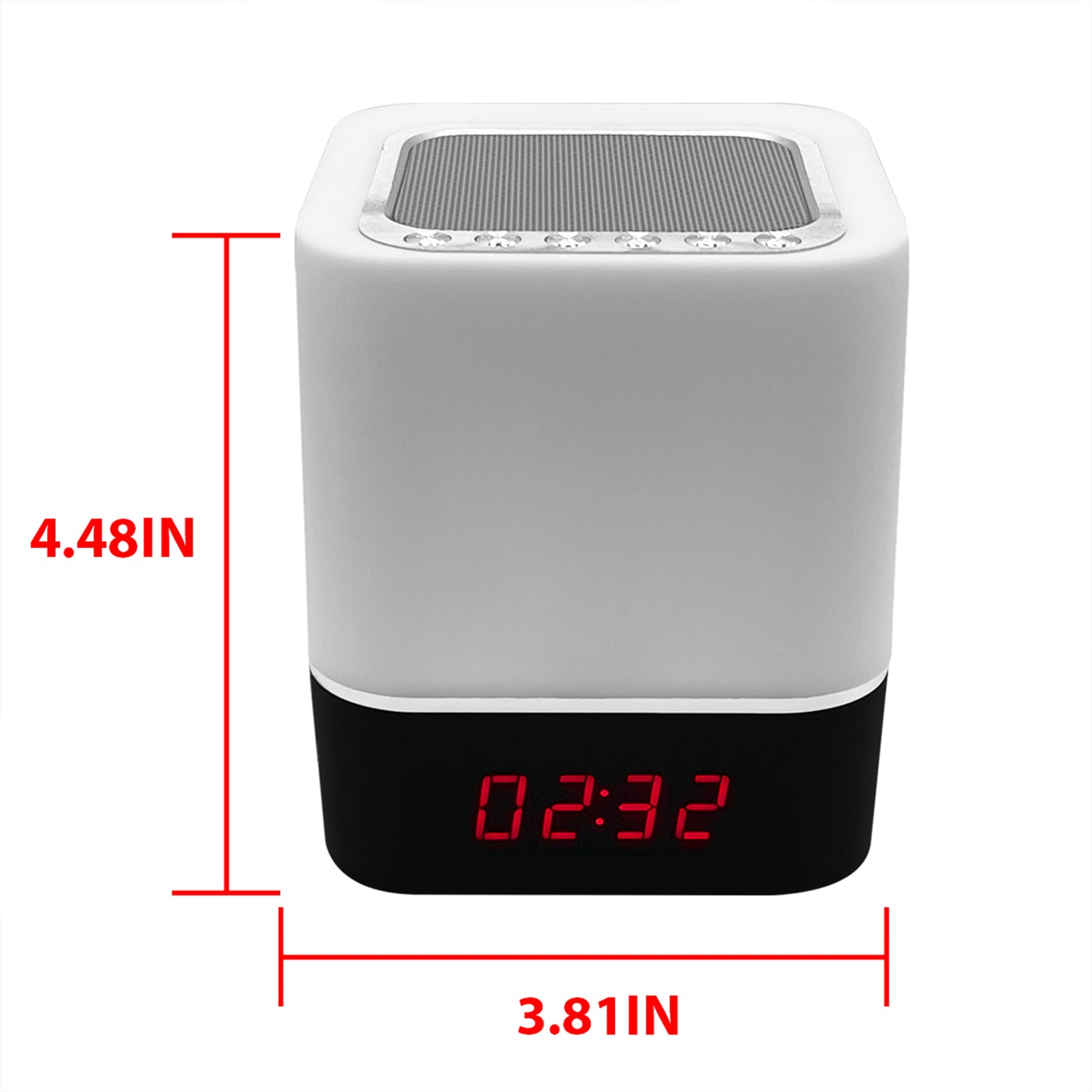 Color Changing Wireless Alarm Clock Speaker