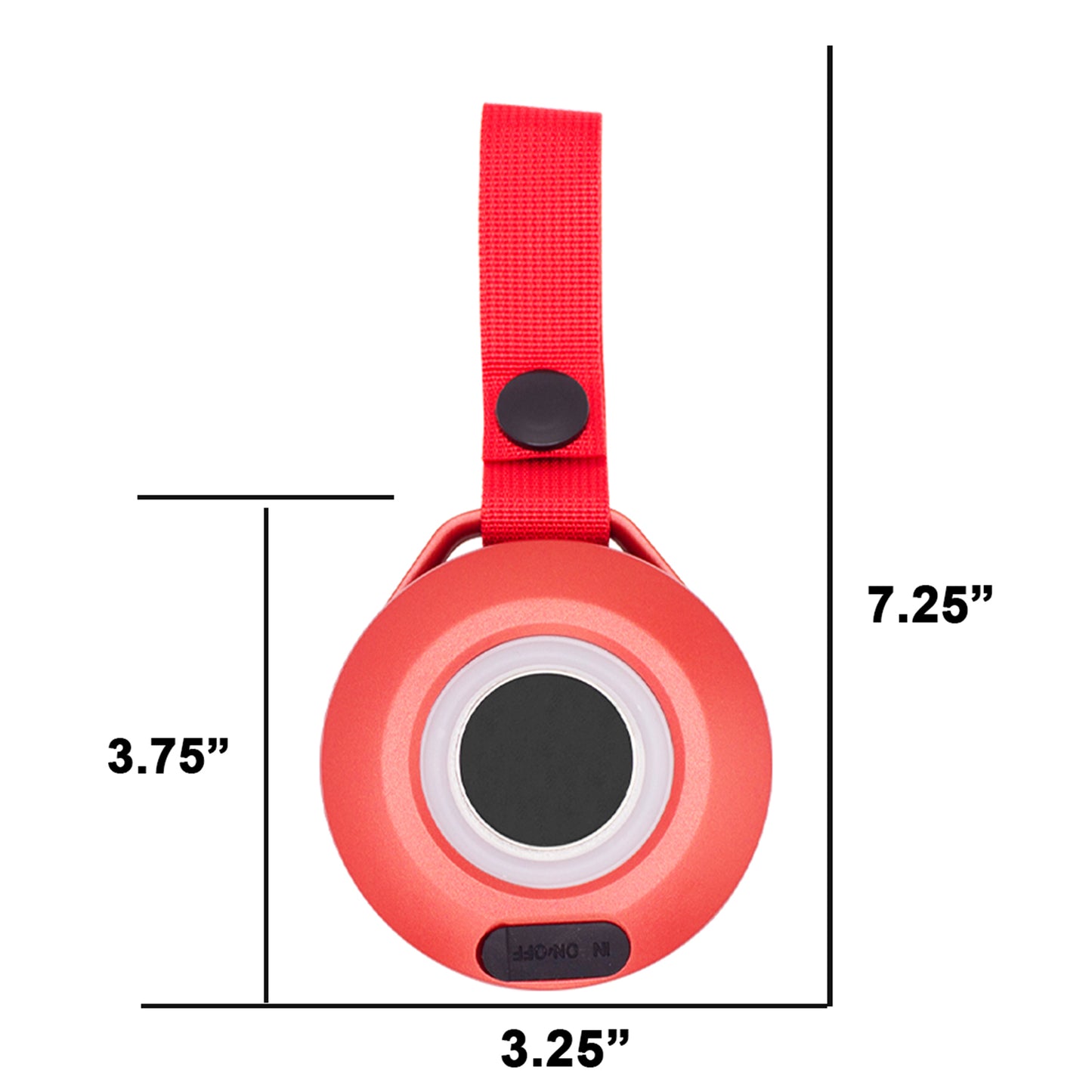 Compact Outdoor Speaker and Glow Lamp
