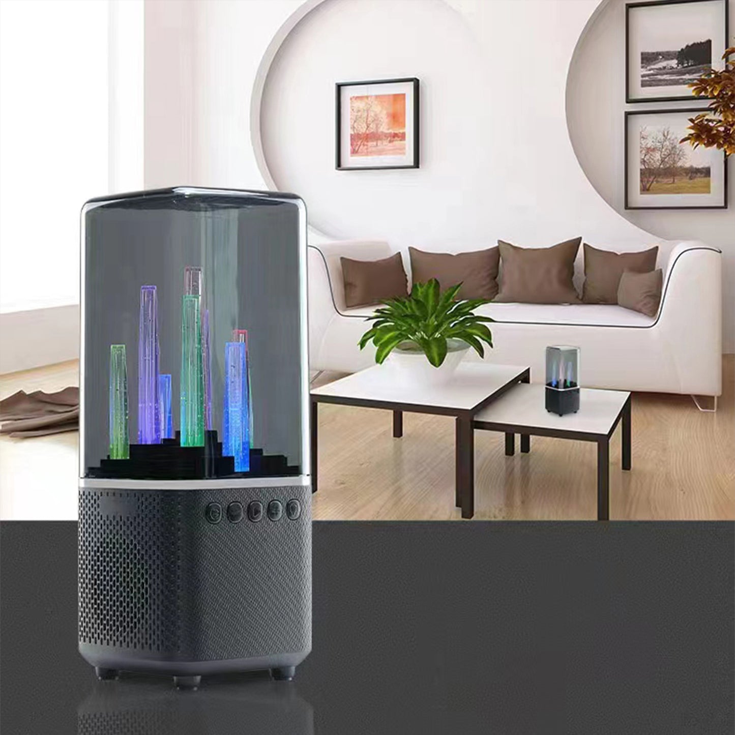 City Light Show Speaker - Wireless Bluetooth Speaker with LED Colorful Design