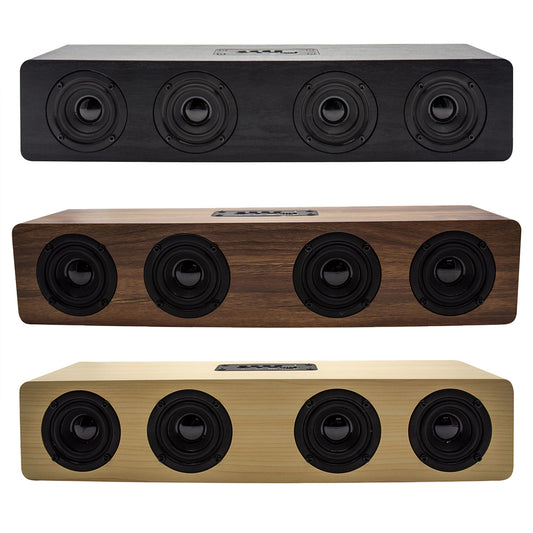 SoundForest Wooden Wireless Speaker with Hands-Free Calling and FM Radio