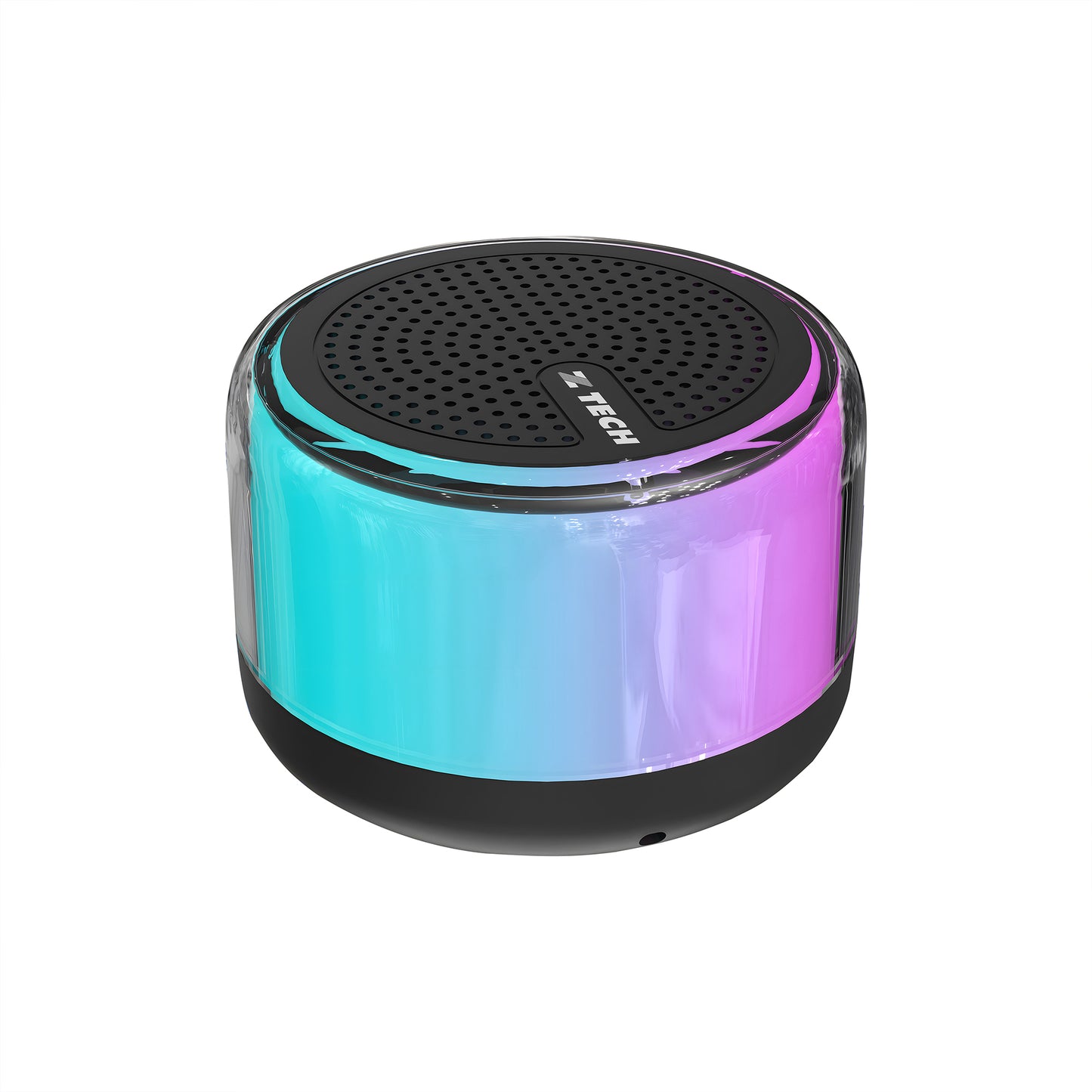 Dual Mini LED Light Bluetooth Speakers with Colorful Streamer for Outdoor 2 Packs Set