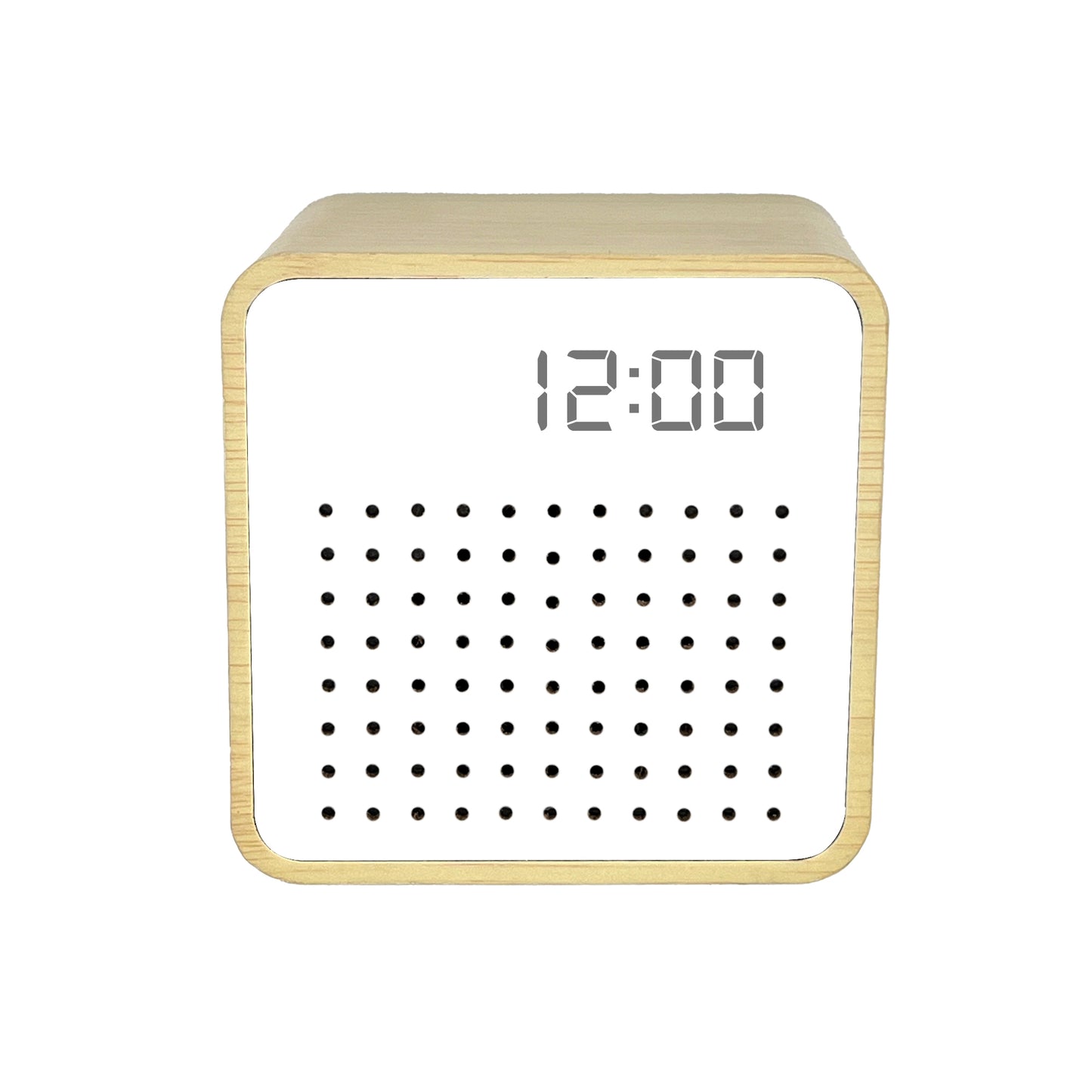 Retro Mini Wooden Bluetooth Speaker with Alarm Clock