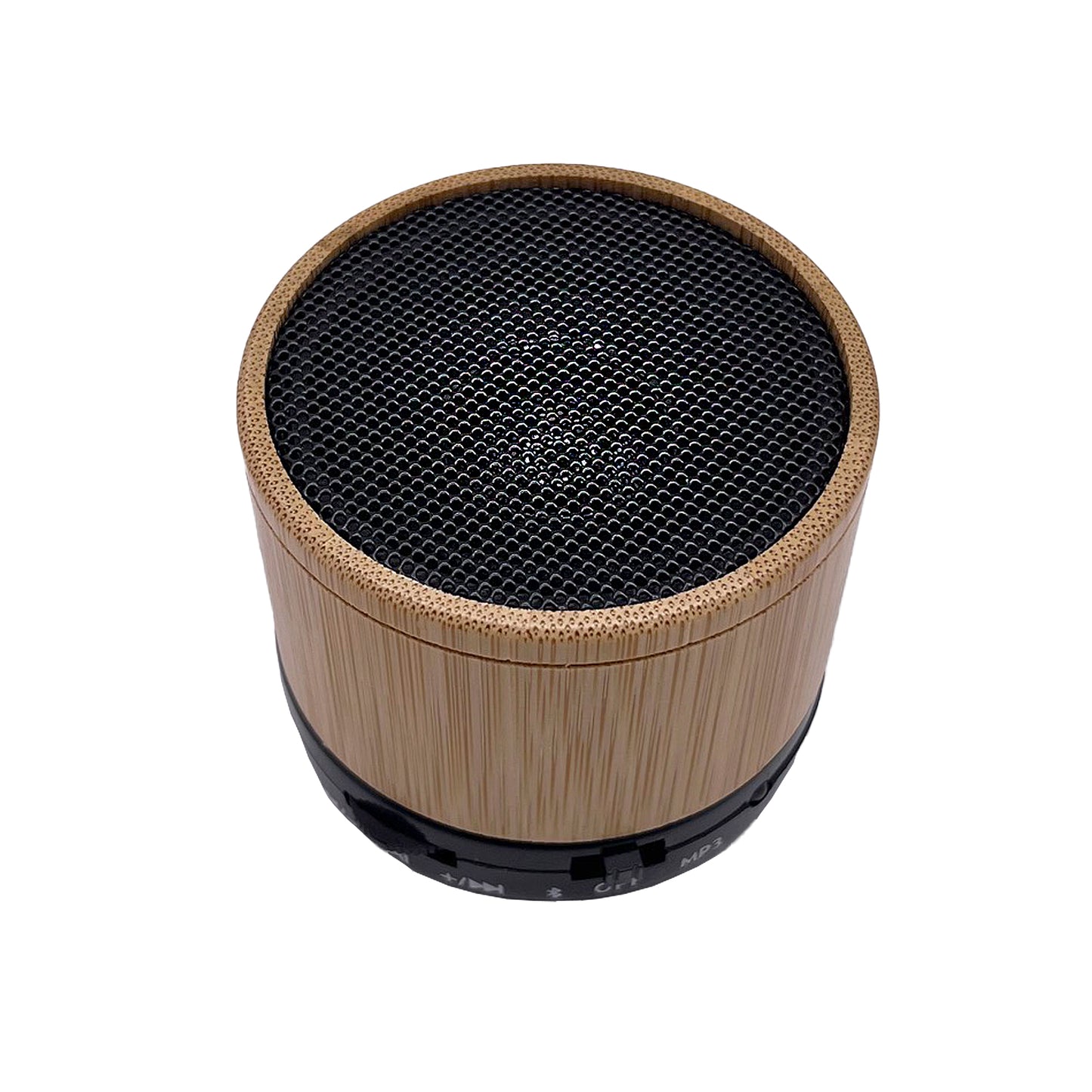 Bamboo Mini Portable Cylinder Bluetooth Speaker, TF Card Supported and Expanded BXS Performance