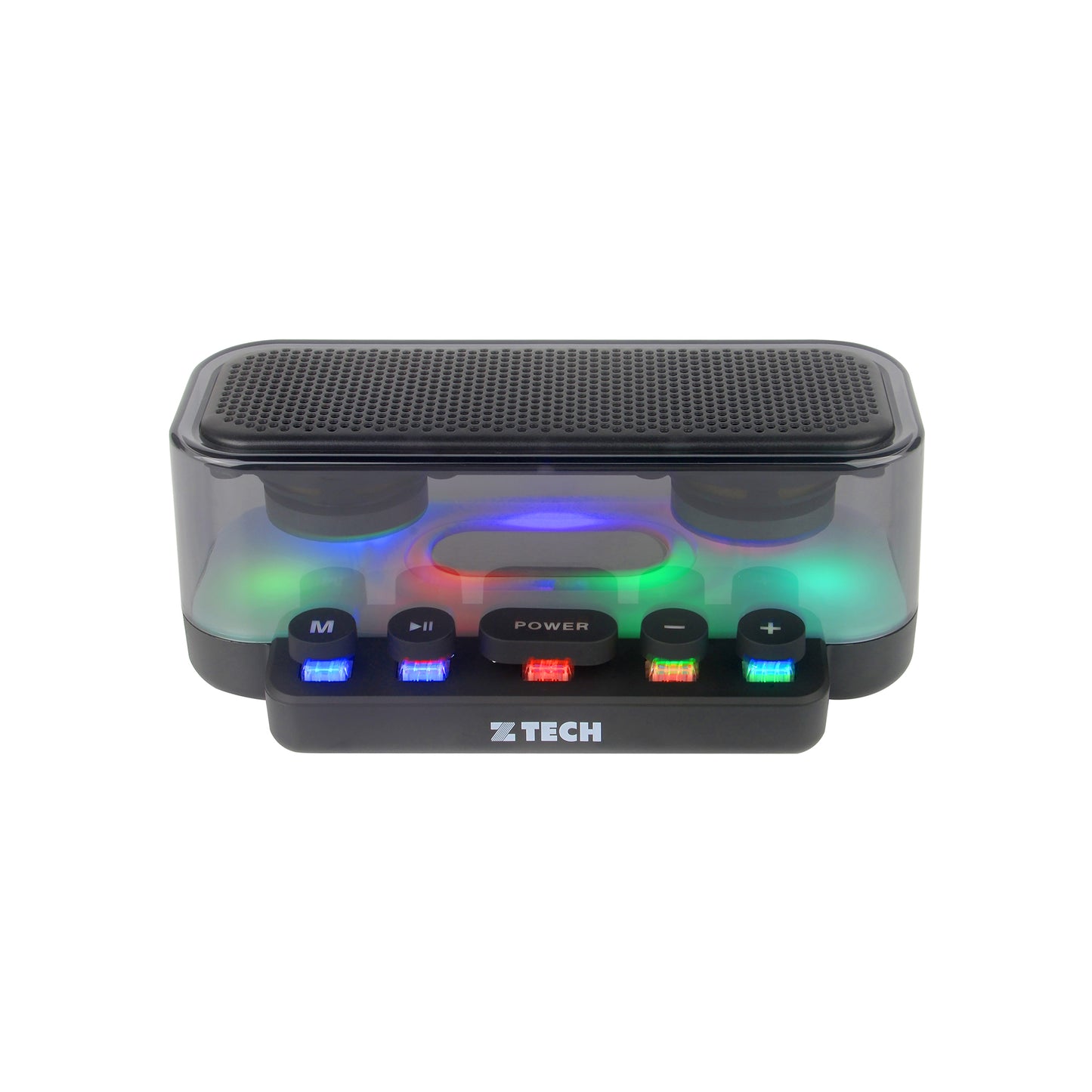 Wireless Speaker with Micro SD Slot, FM Radio, Multi-Color LED Light