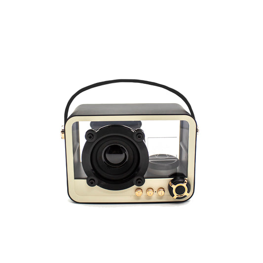 Transparent Wireless Bluetooth Speaker with RGB Lighting and TF Card