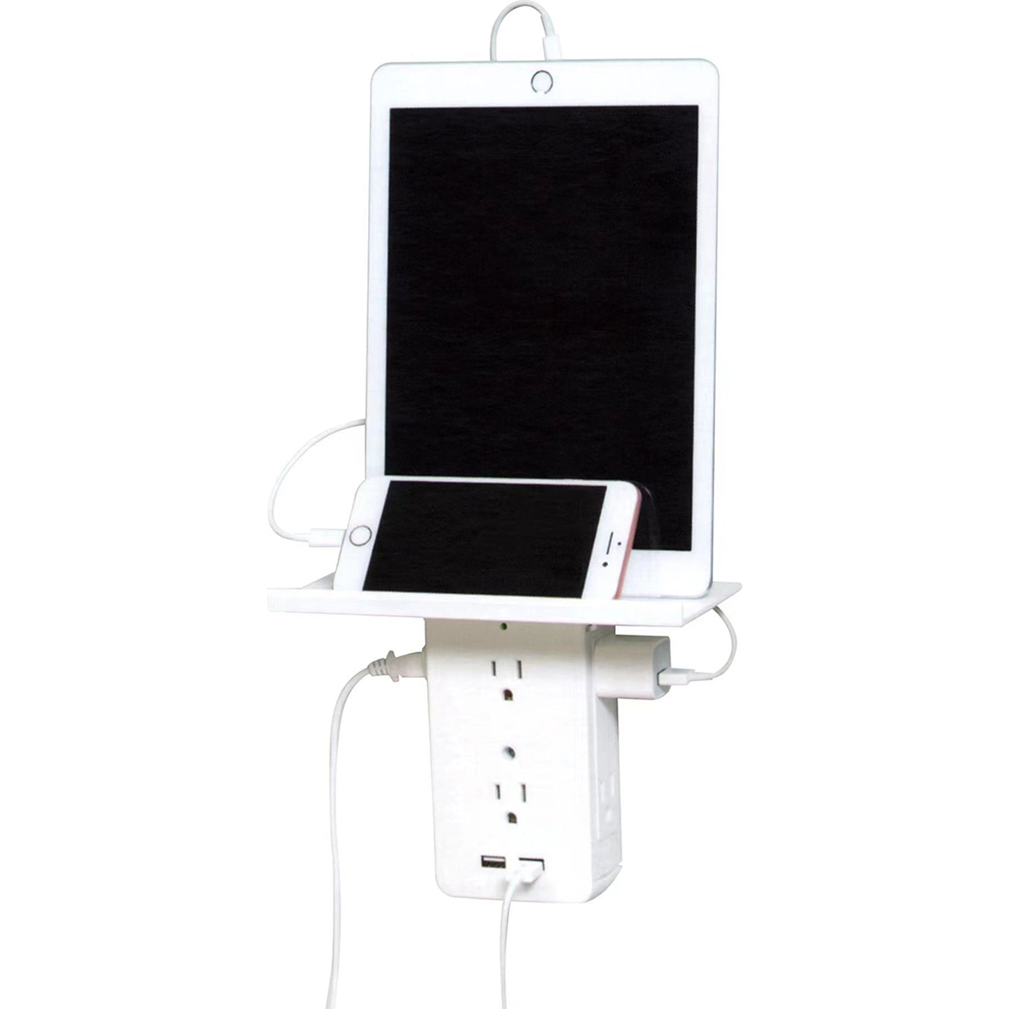 ZTECH Socket Shelf Space Saving Power Strip