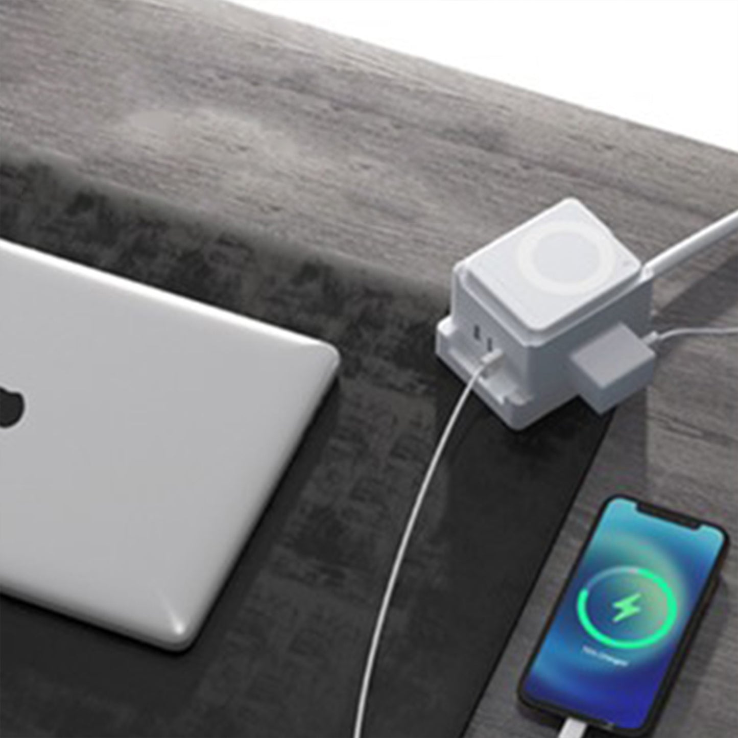 Wireless Desktop Power Station with Advanced Design and Fast Charging