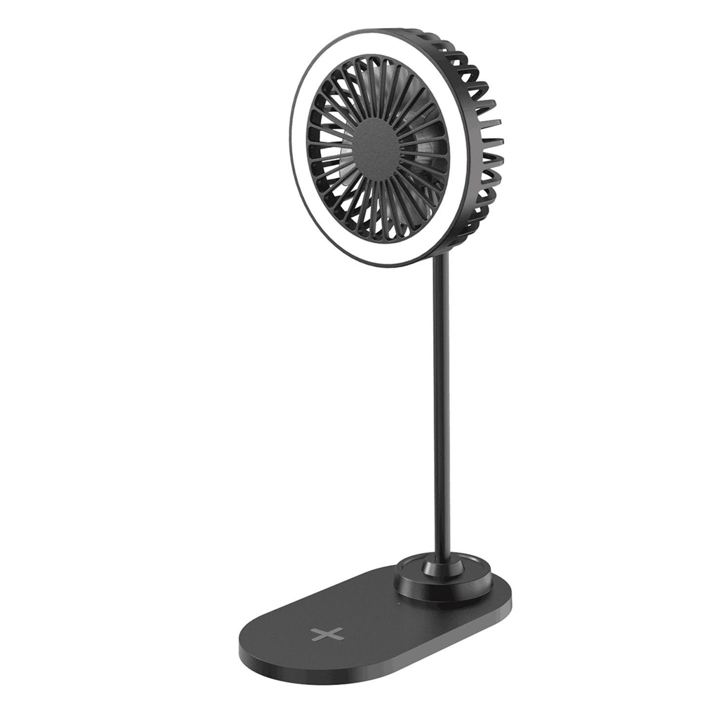 IllumiBreeze - LED Desk Fan with Wireless Charging Base