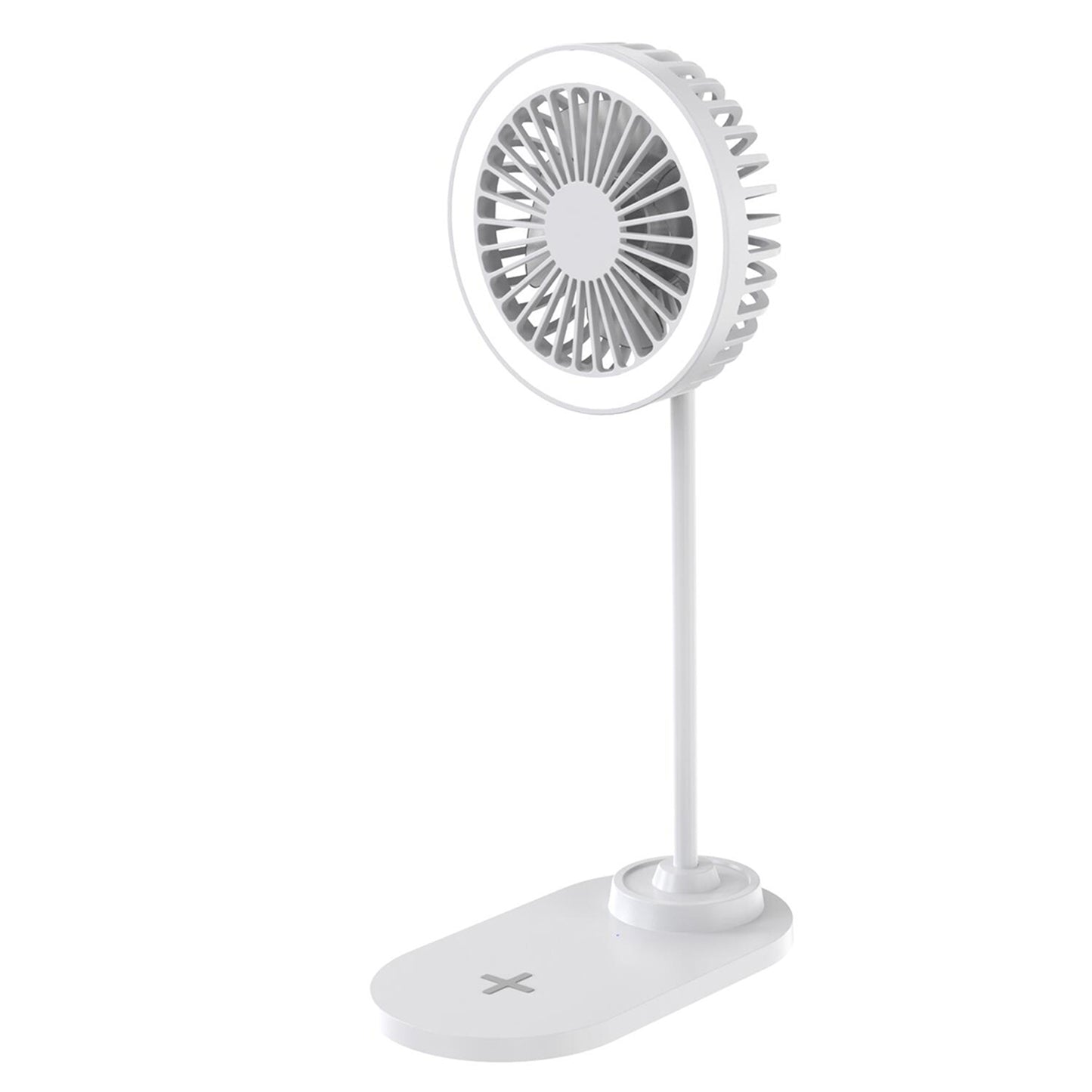 IllumiBreeze - LED Desk Fan with Wireless Charging Base
