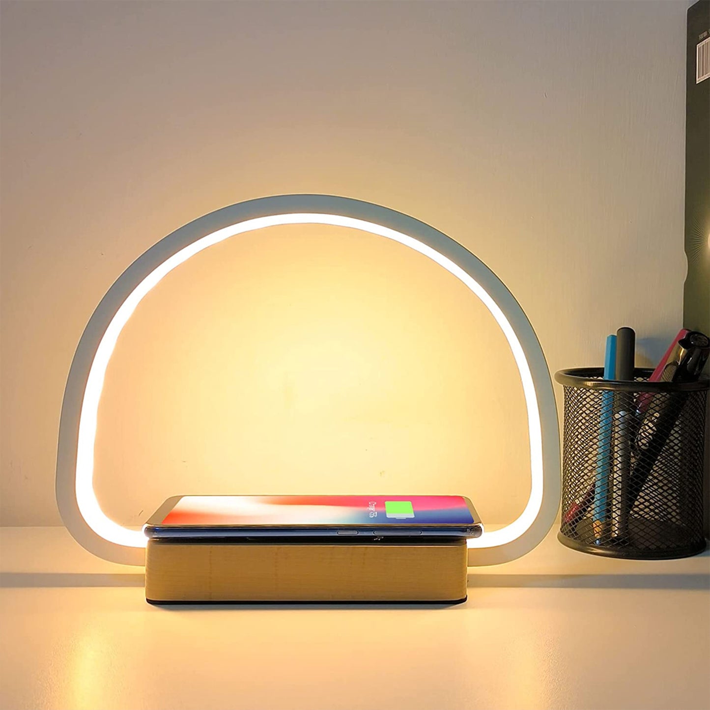 Night Light with Wireless Charger - Stylish Illumination and Qi Charging Convenience