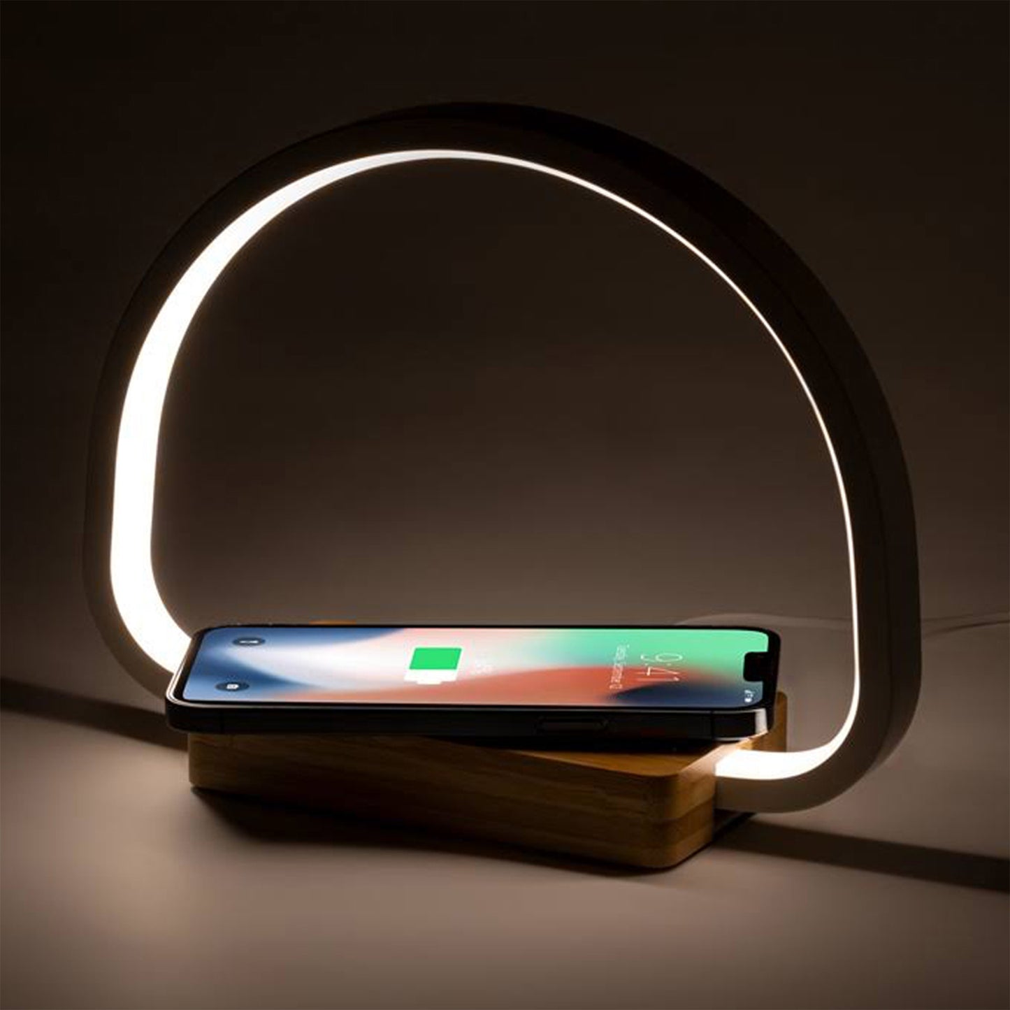 Night Light with Wireless Charger - Stylish Illumination and Qi Charging Convenience
