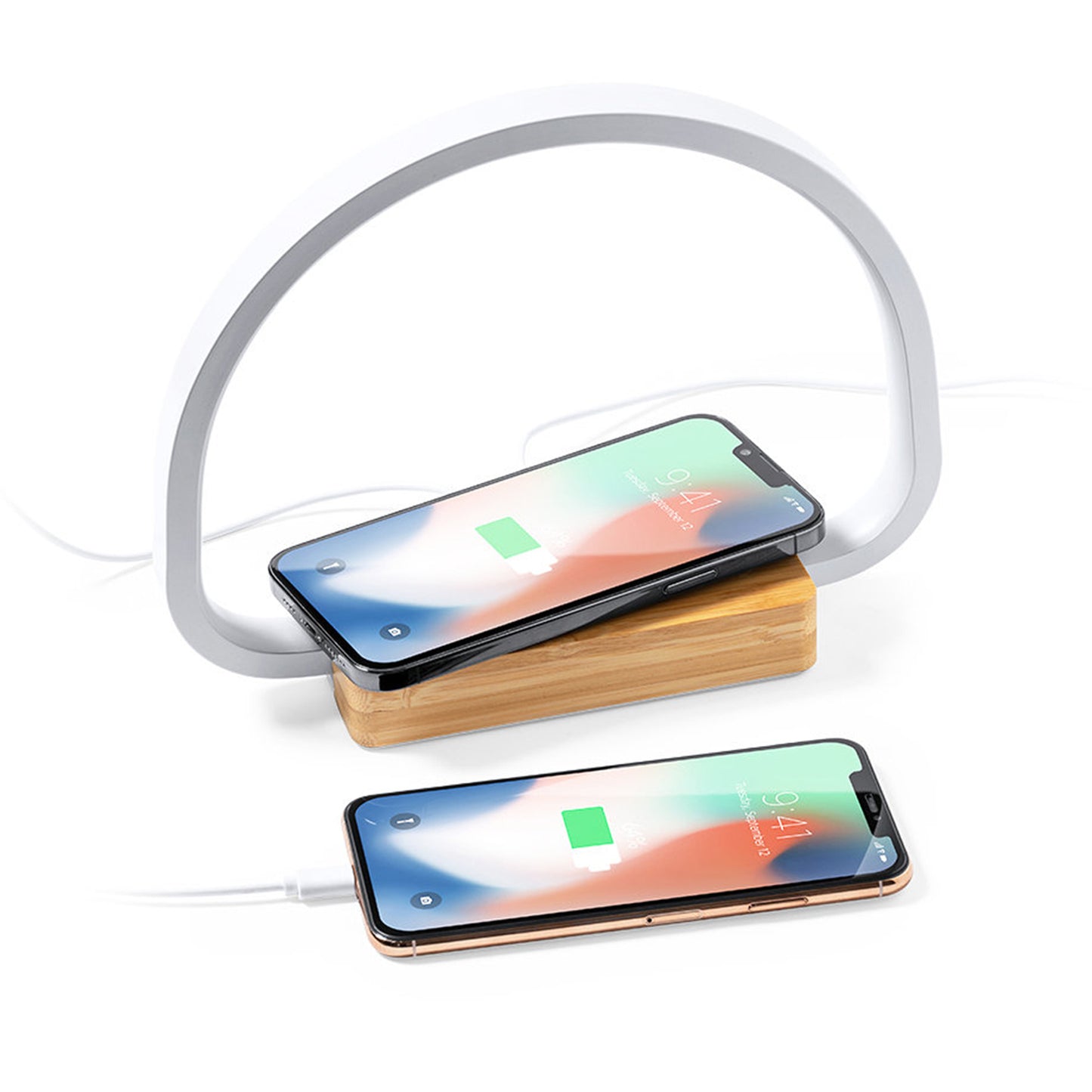 Night Light with Wireless Charger - Stylish Illumination and Qi Charging Convenience