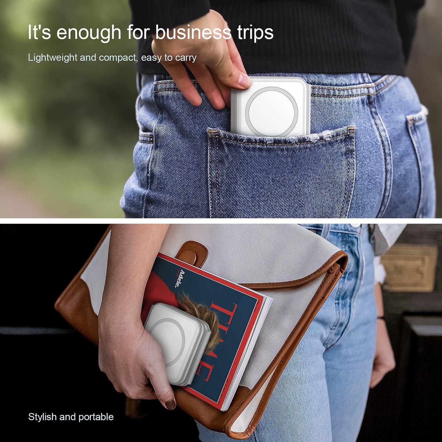 3 in 1 MagSafe Magnetic Wireless Charger Compatible with iPhone, Airpods, Samsung Galaxy, Apple Watch