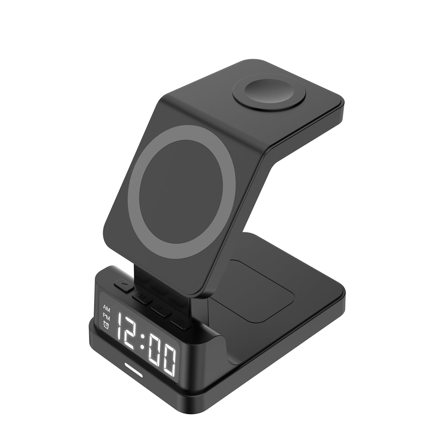 Wireless Charging Station for iPhone and Smartphone With Digital Alarm Clock