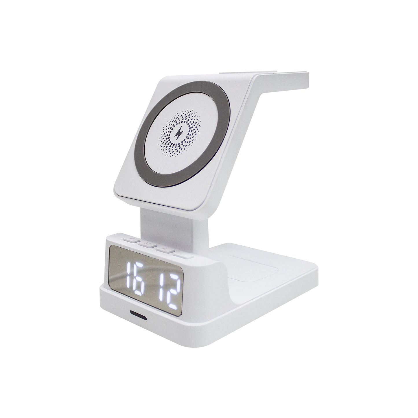 Wireless Charging Station for iPhone and Smartphone With Digital Alarm Clock