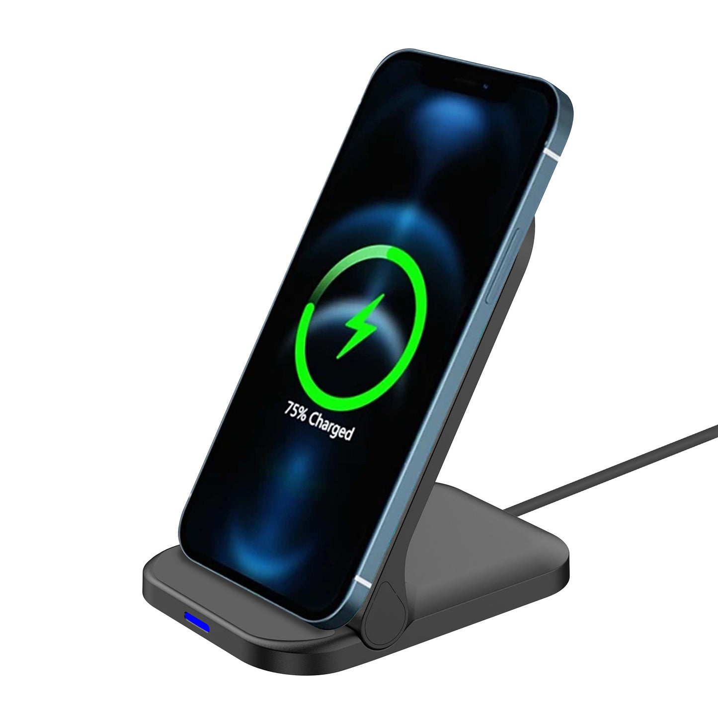 2-in-1 Foldable Wiress Charger and Phone Holder