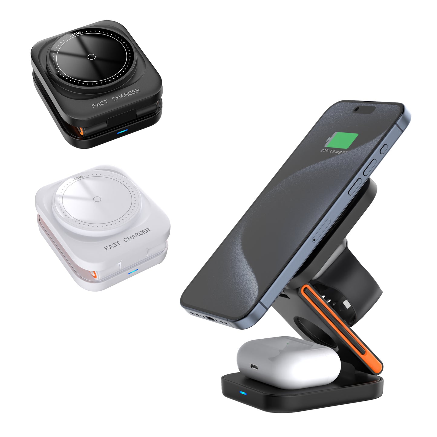 Multifunctional Wireless Charger with Safety QI Fast Charging