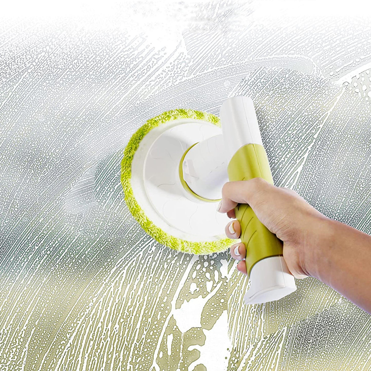 Cordless Electric Spin Scrubber - Effortless Cleaning with 4 Replaceable Brush Heads!