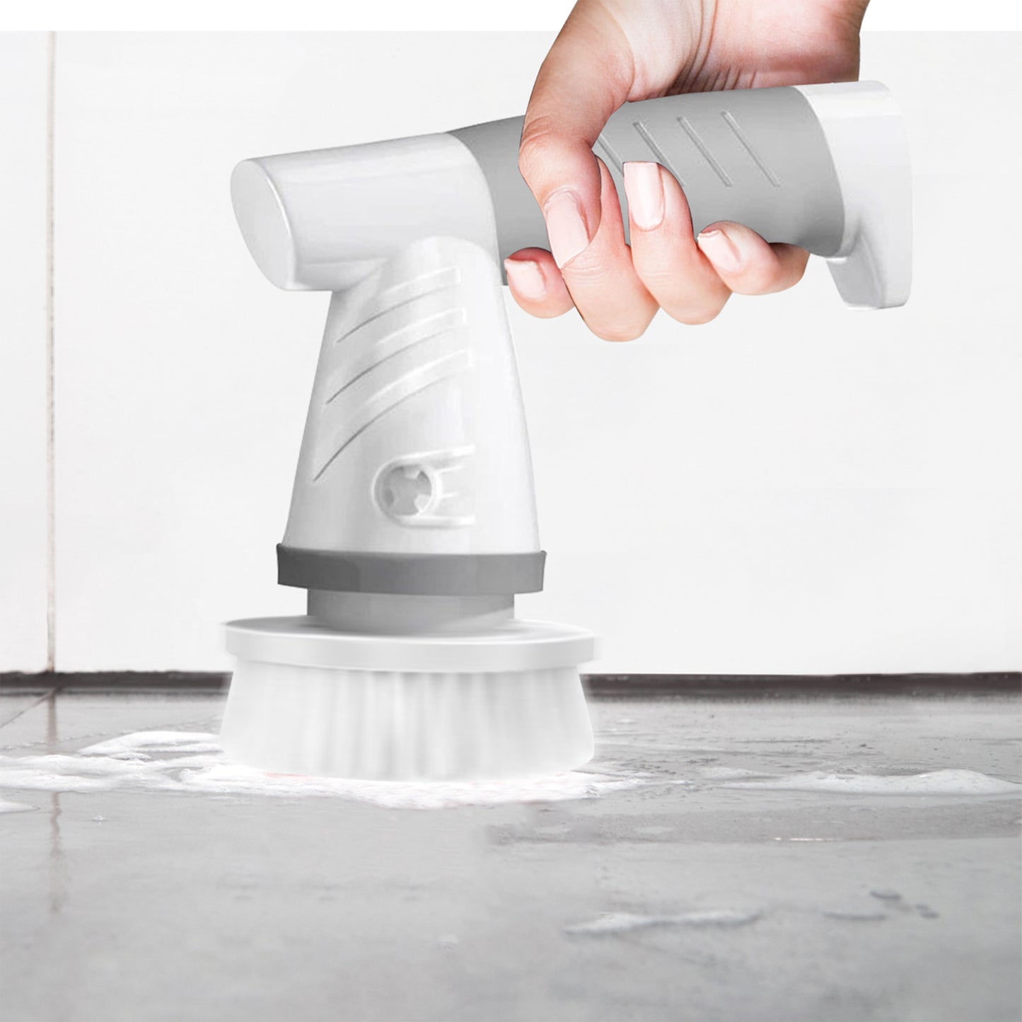 Cordless Electric Spin Scrubber - Effortless Cleaning with 4 Replaceable Brush Heads!