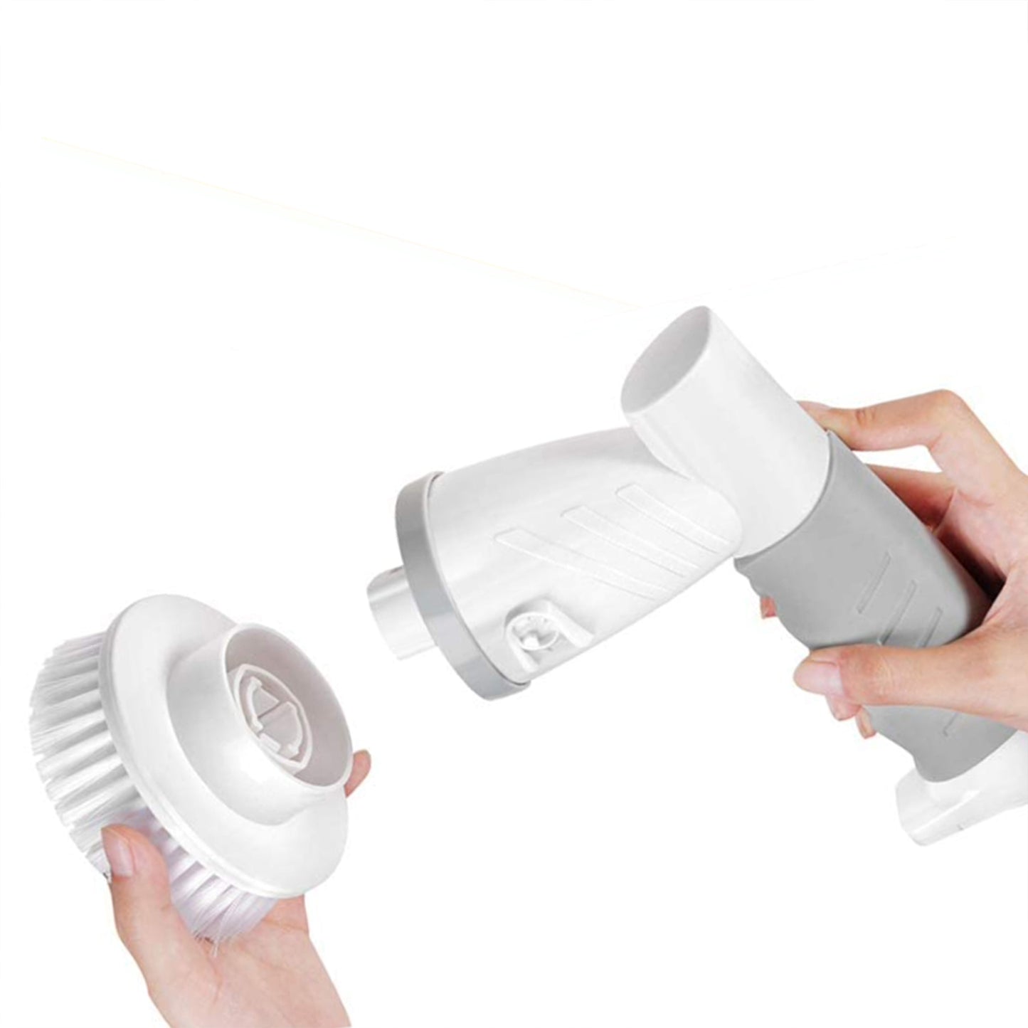 Cordless Electric Spin Scrubber - Effortless Cleaning with 4 Replaceable Brush Heads!