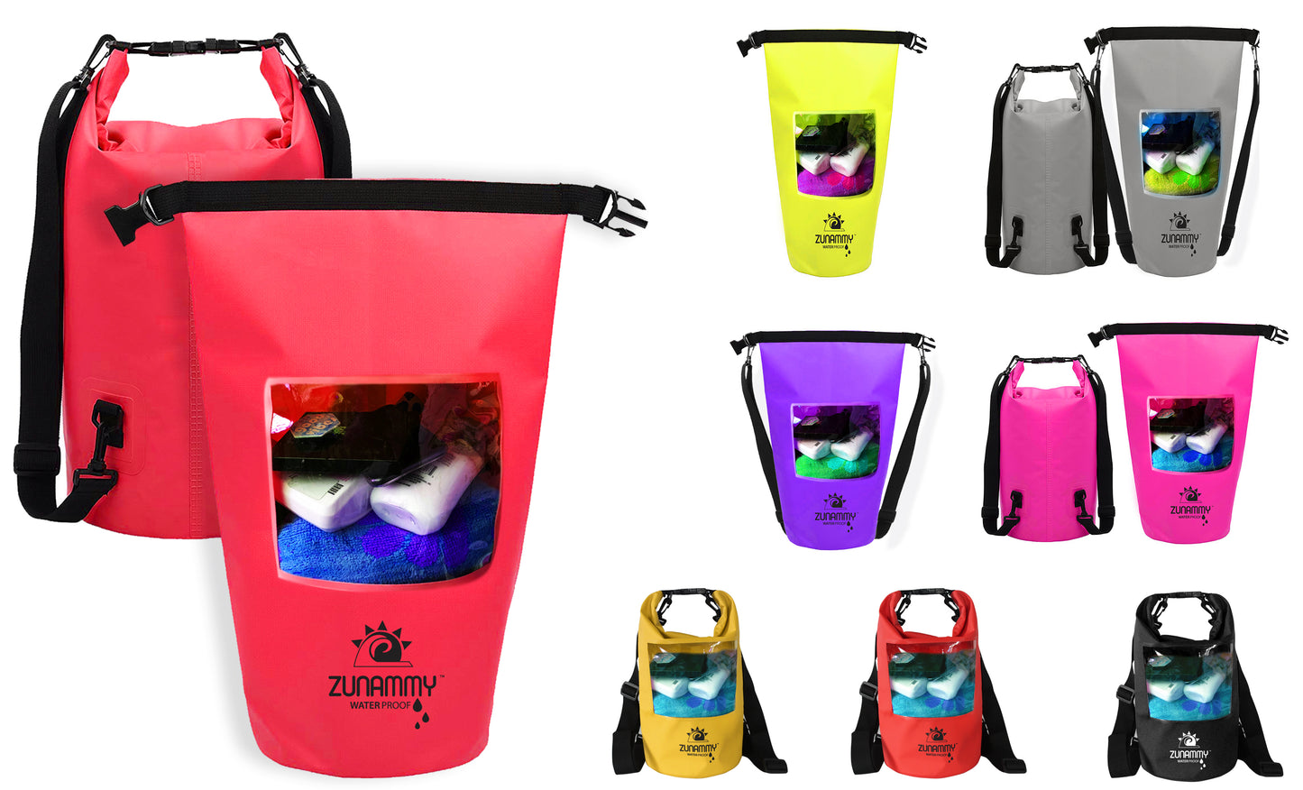 Big Waterproof Dry Bag with Pocket Advantages 20LT