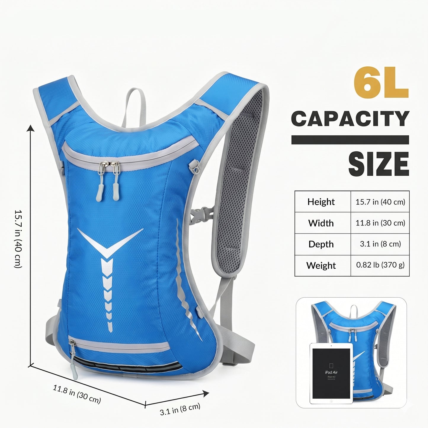 15L Hydration Backpack with 2L Water Bladder