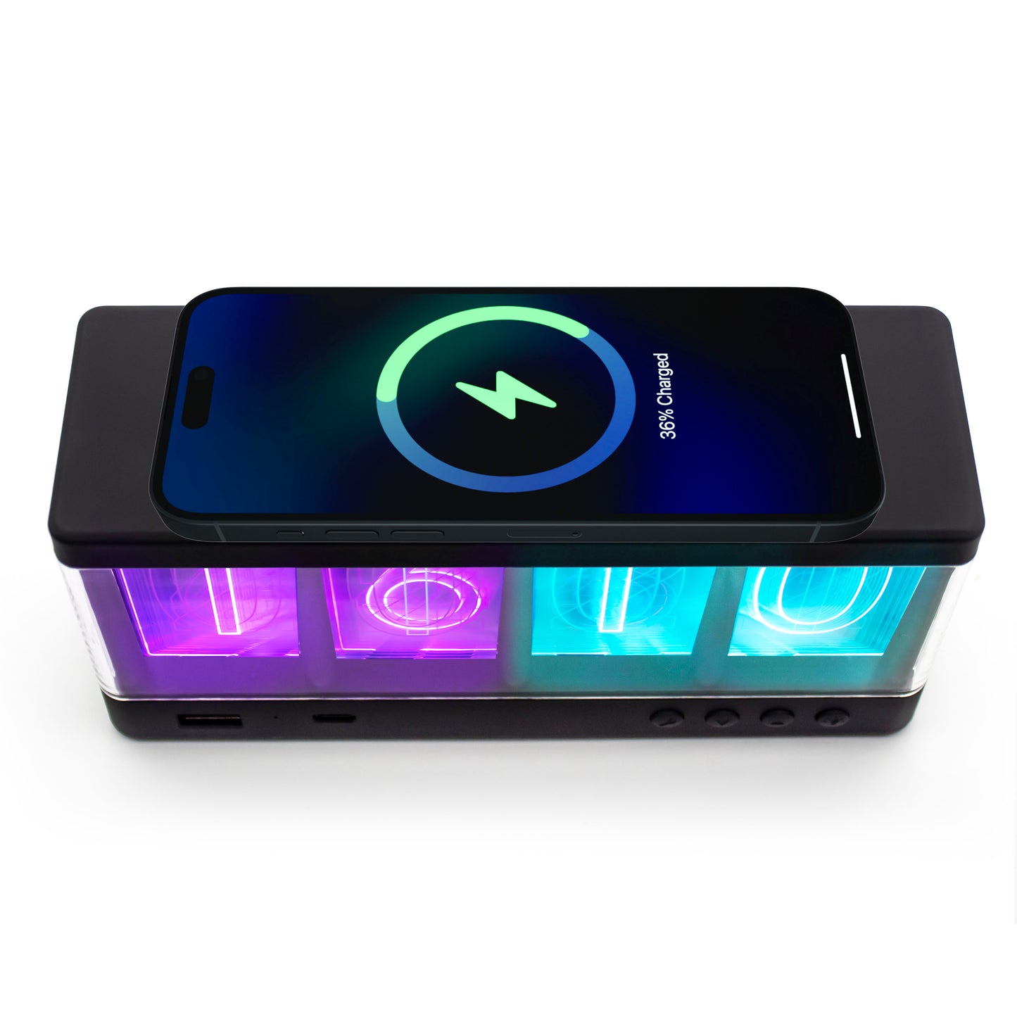 Vintage Glow Clock & Wireless Charger