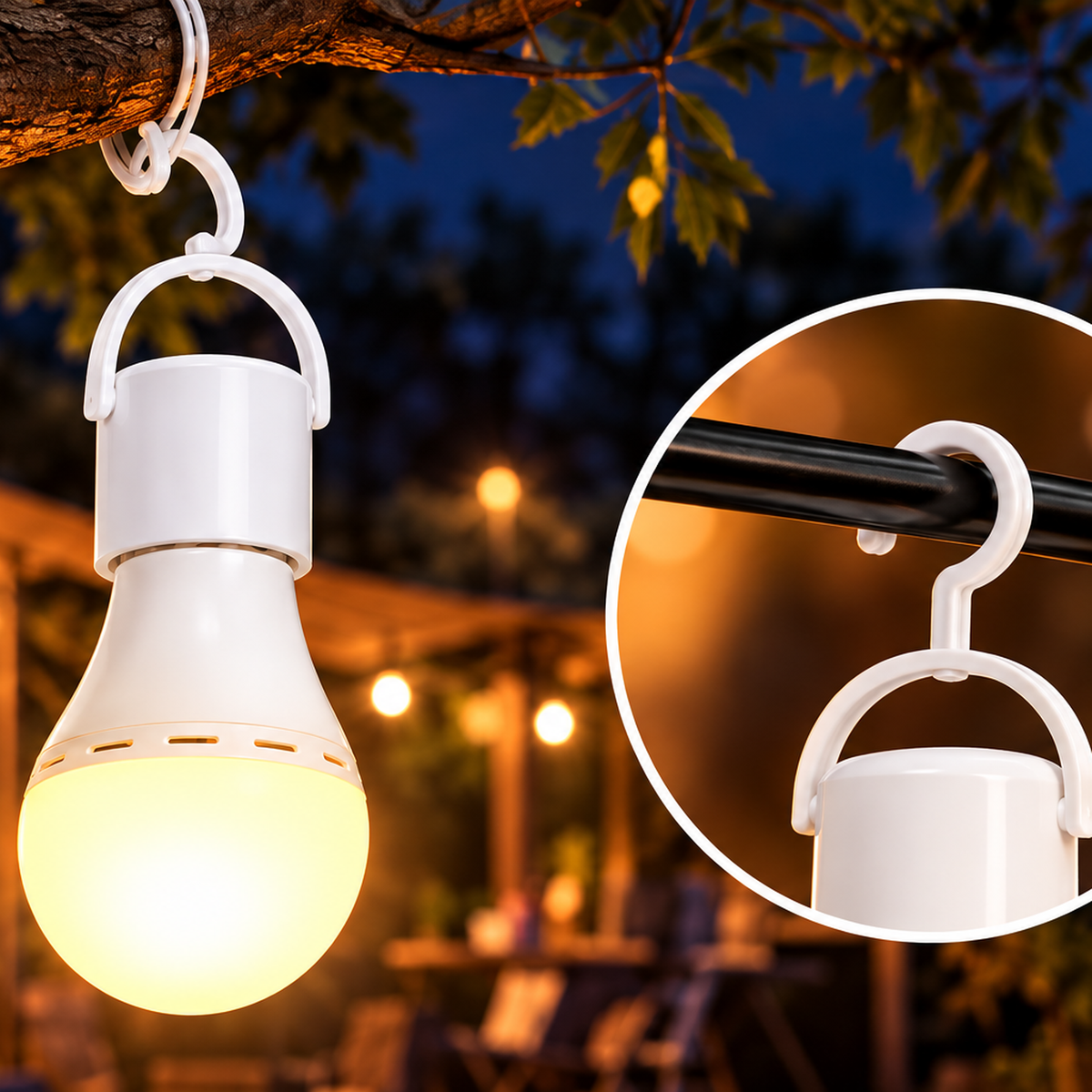 ZTECH Rechargeable Light Bulbs - 3 PACK