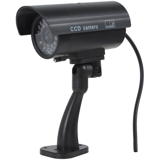 Dummy CCTV Security Camera With a RED Flashing Light,1.5x6.5x15.5cm