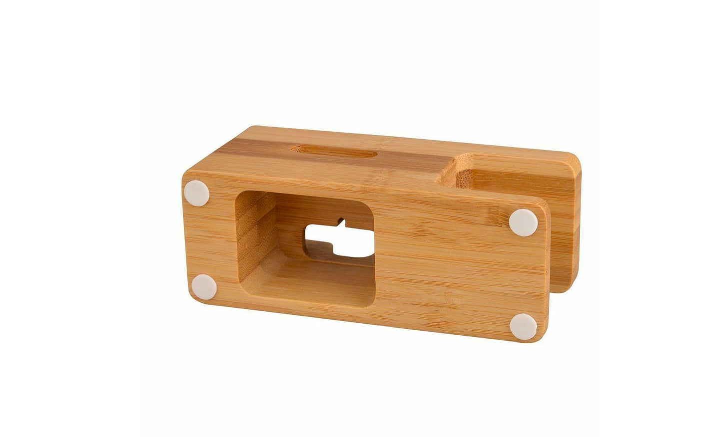 Wooden Mount And Cradle Station Dock For Apple Watch And iPhone