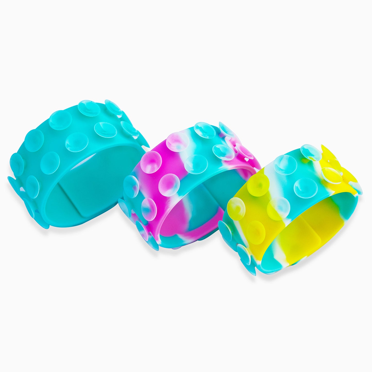 8" Suction Pop Bracelets - Pack of 3