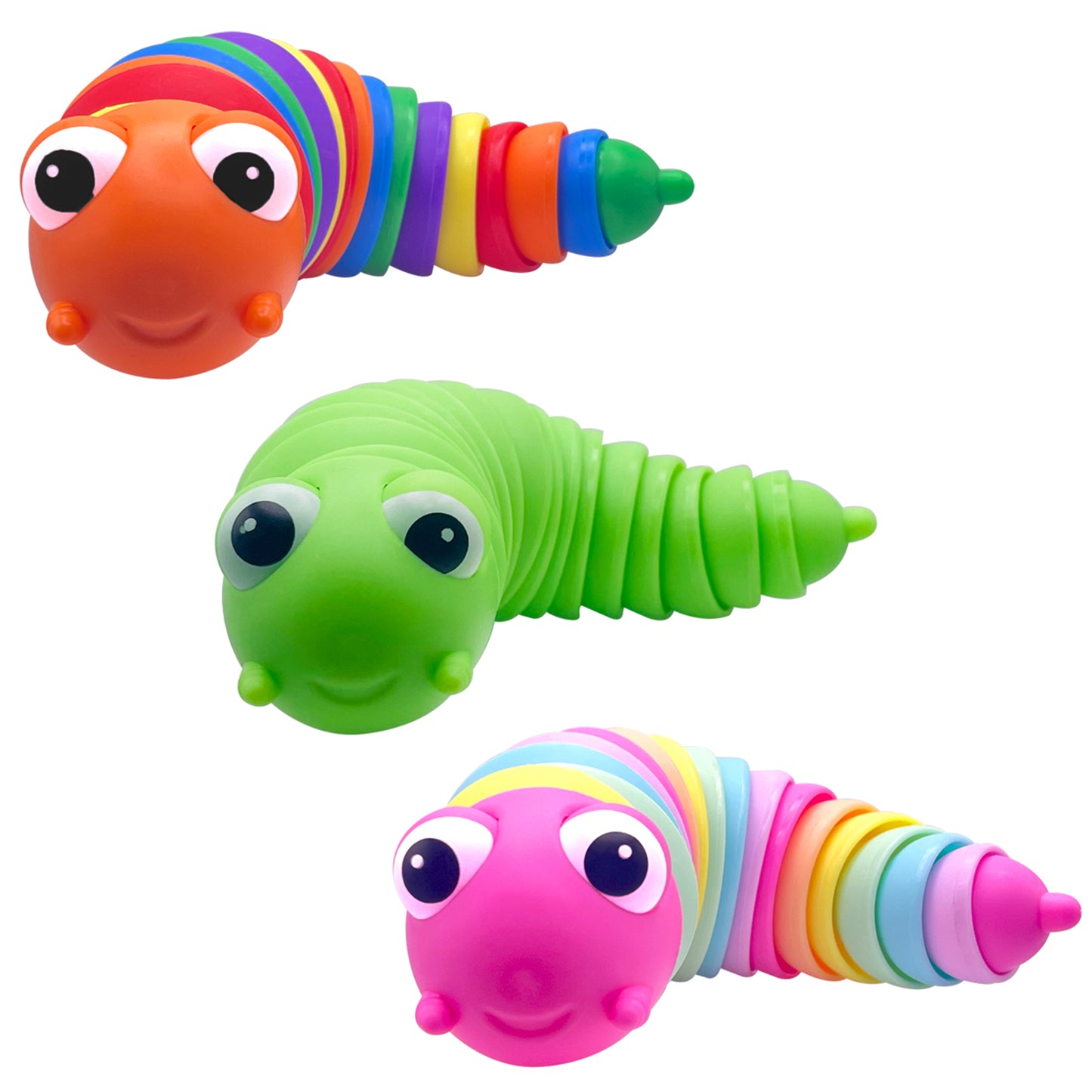 7" Wiggle Sensory Caterpillars Toy, Cute Fidget Toy for Kids & Adult, Toddler Birthday Gifts