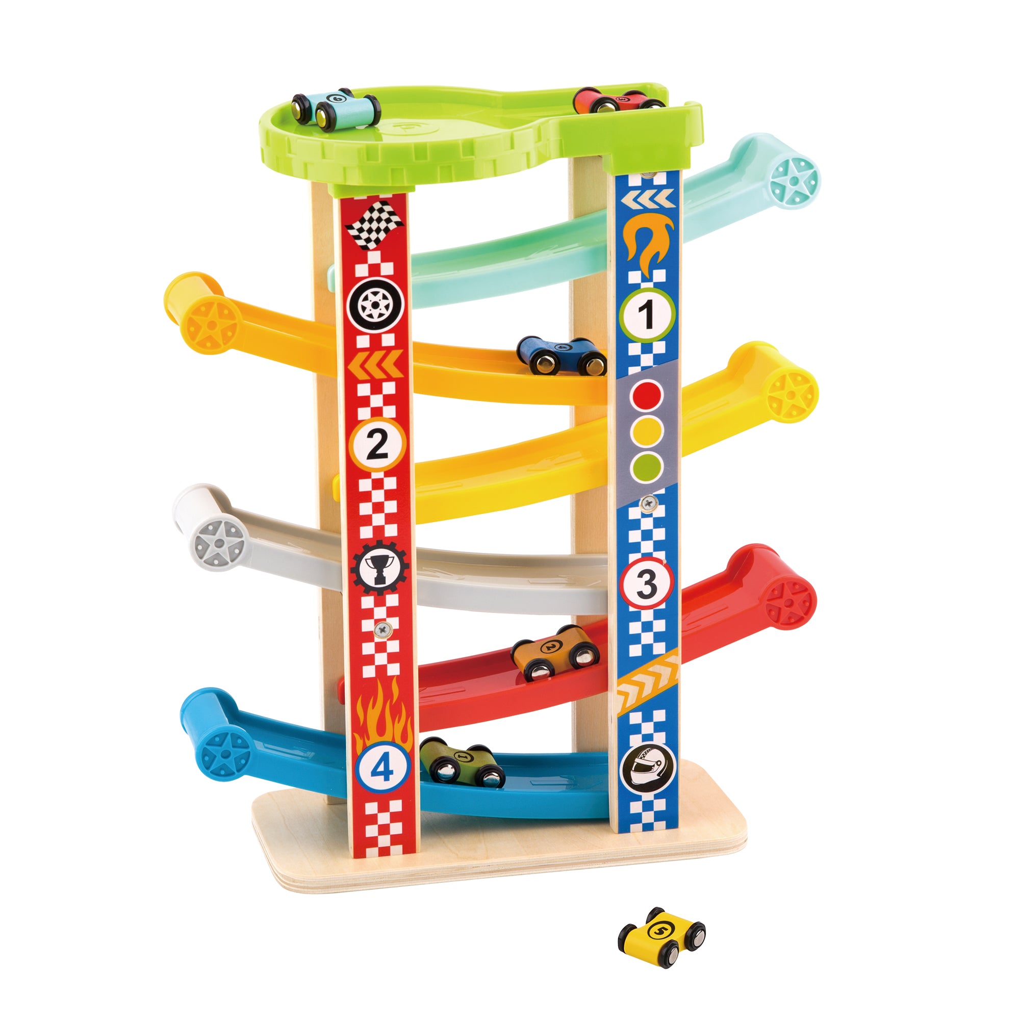 3D Sliding Tower with 6 Car Toys – My Store