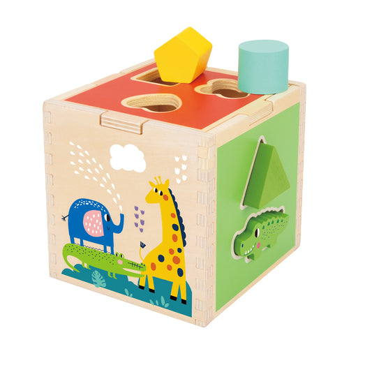 Zummy 11 Pieces Wooden Animal Shape Sorter for Aged 12+ Kids
