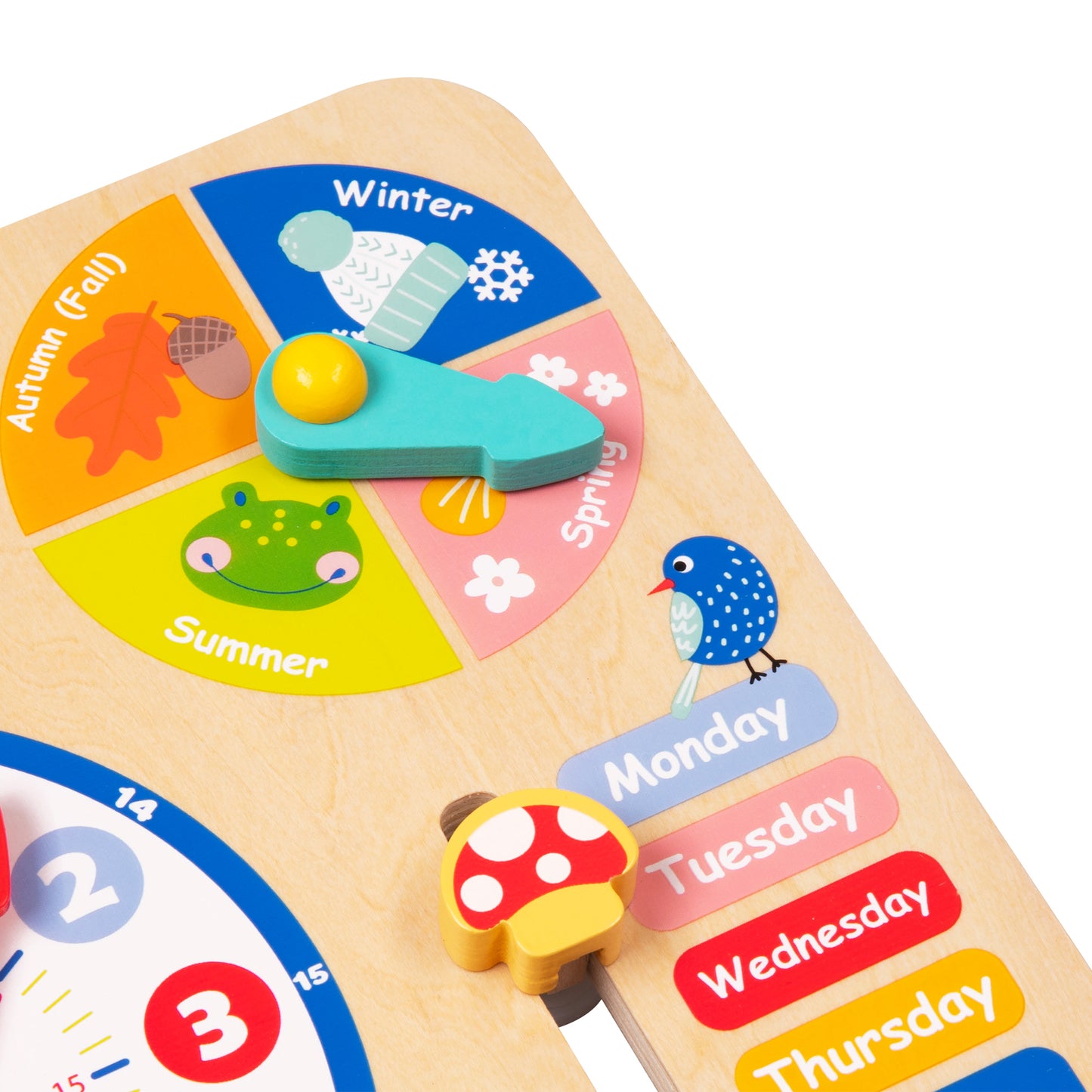 Zummy Wooden My Calendar Learning Toy for Aged 3+ Kids, 23 Pieces