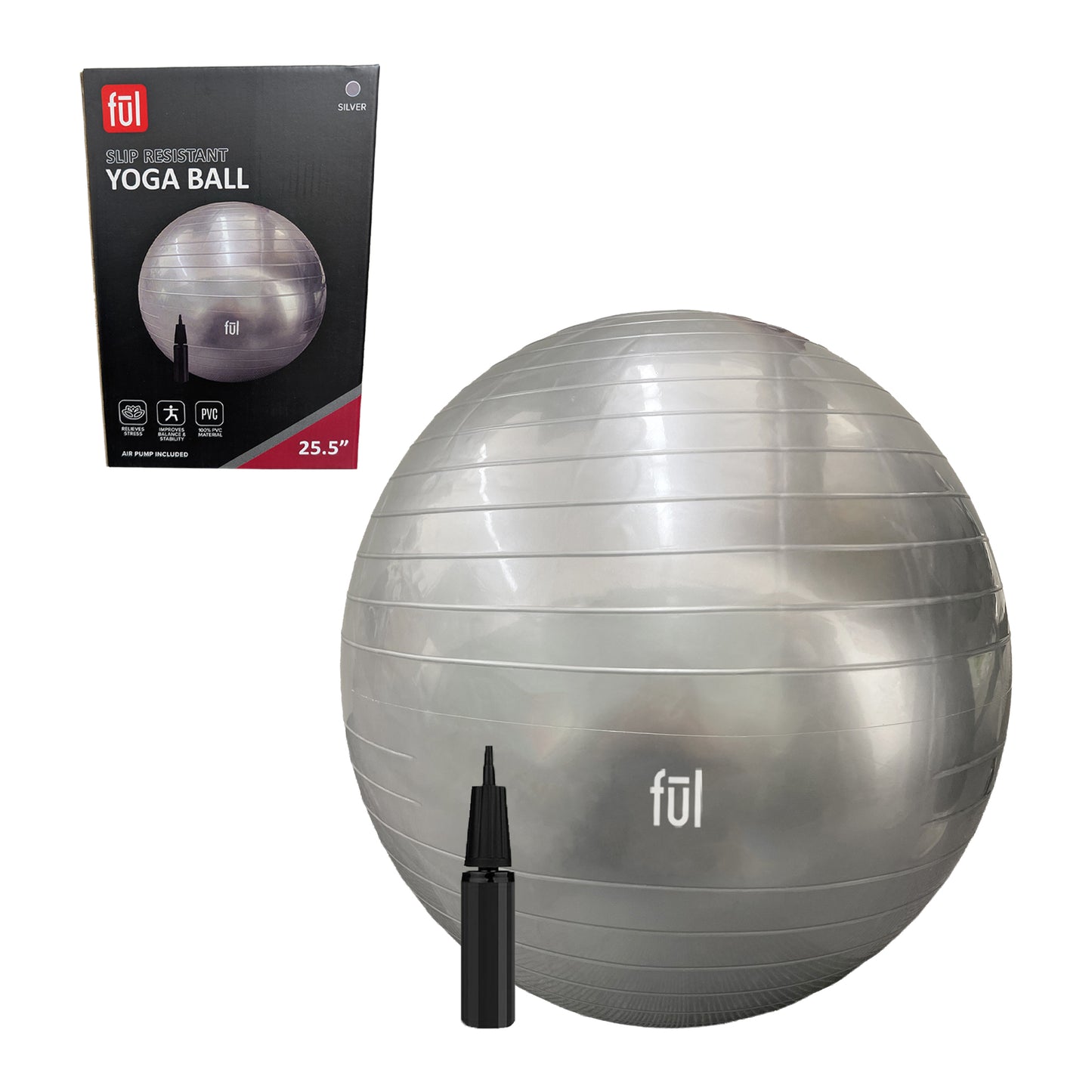 Slip Resistant Exercise Yoga Ball with Air Pump