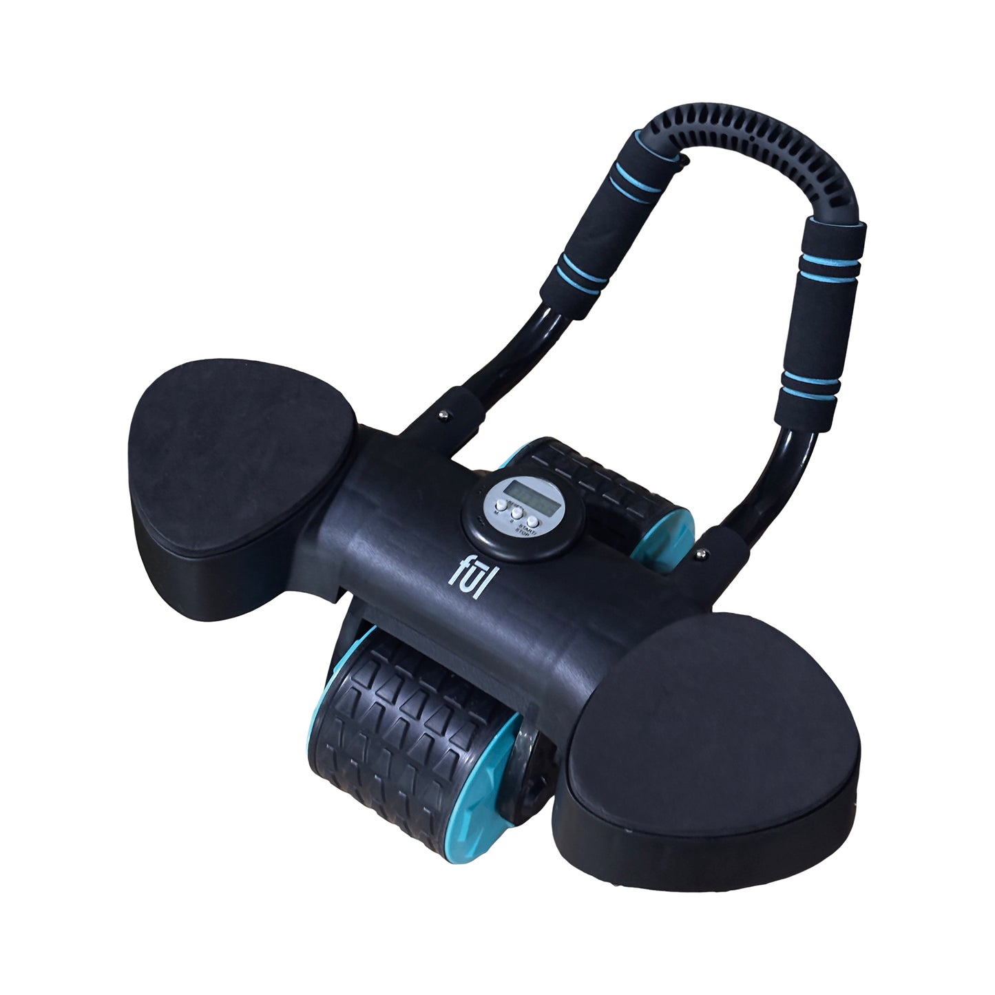 Exercise Wide Wheel AB Roller with Built-in Springs and Digital Timer