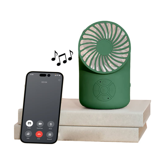 ZTECH Portable Desk Fan with Wireless Speaker