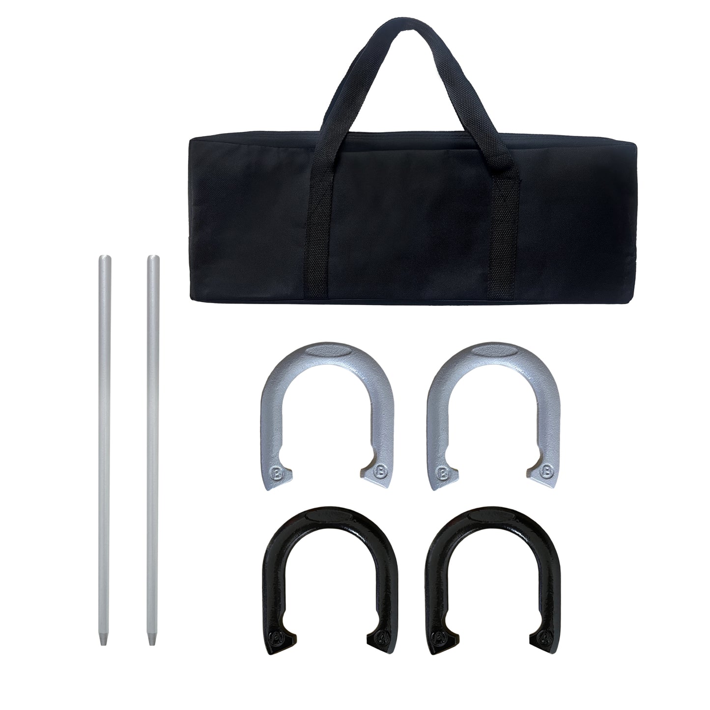 Metal Horseshoes Set with Carrying Case