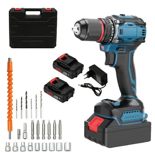 Cordless Drill Tool Kit - 29 Piece Set