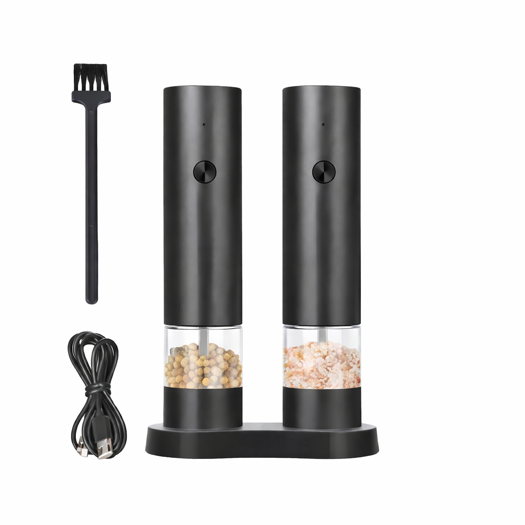 Electric Salt & Pepper Grinder Set
